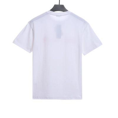 Dior Art Embroidered Letters Short Sleeve White 02