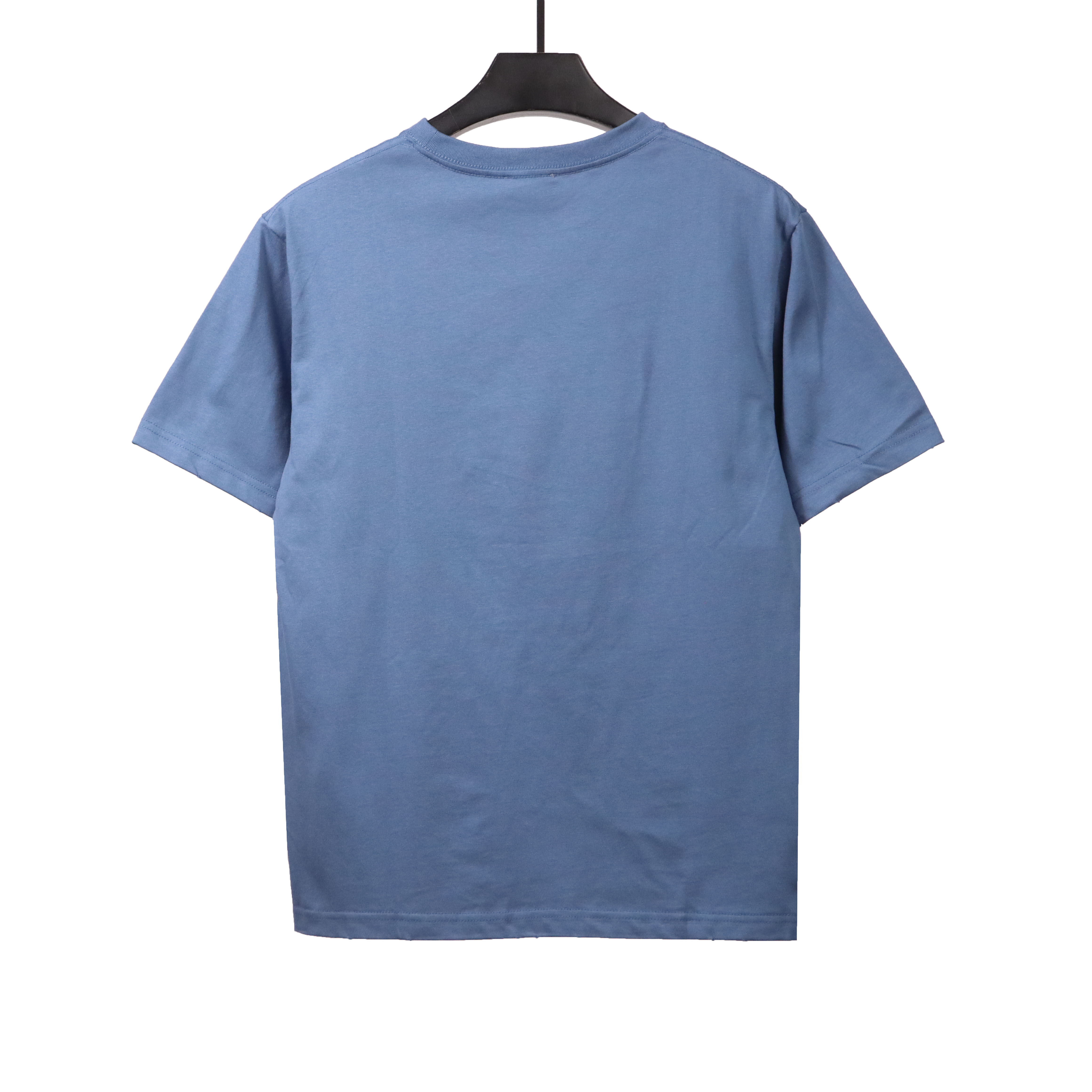 Dior Basic Letter Print Short Sleeve Blue