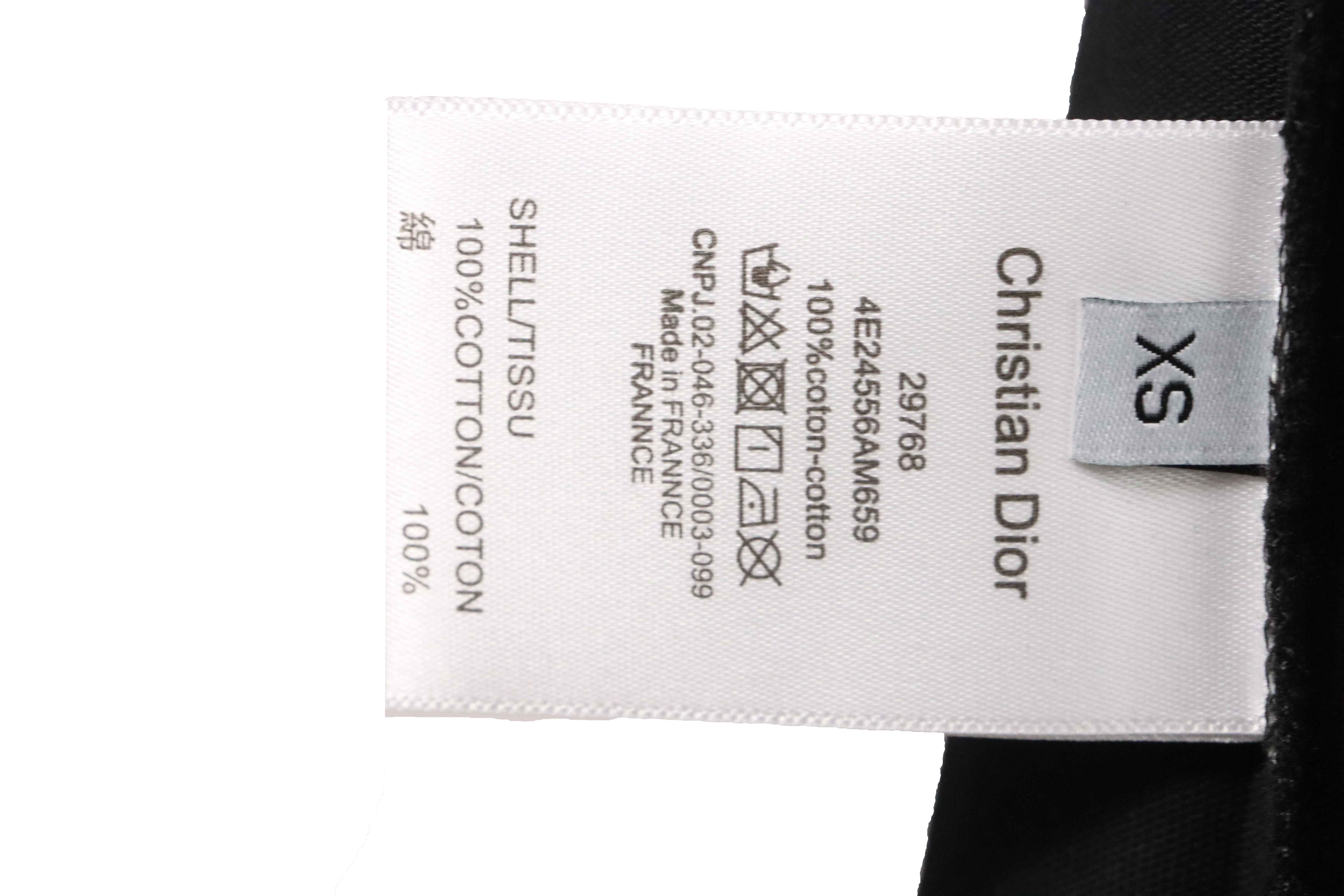 Dior Bee Embroidered Short Sleeve Black