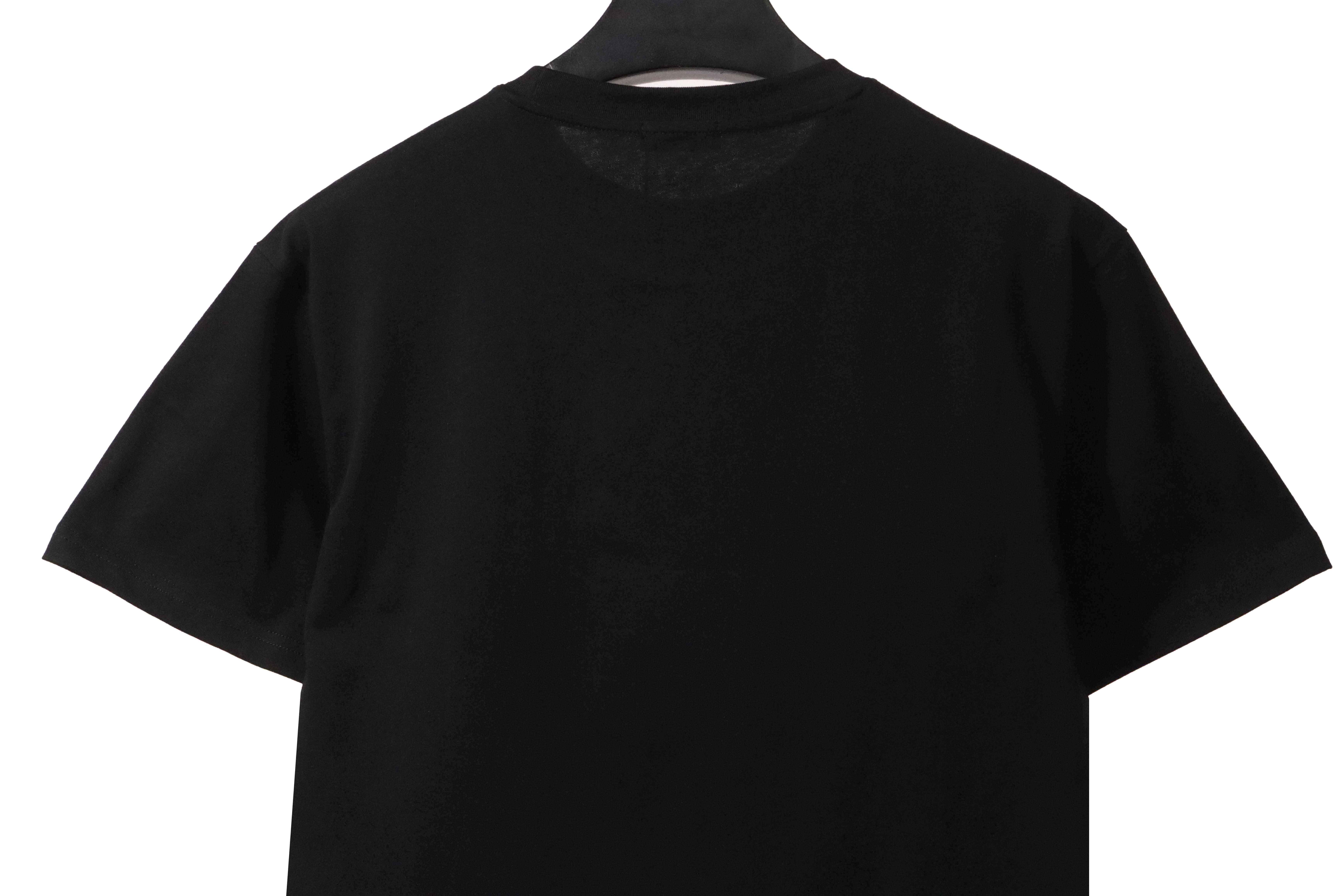 Dior Bee Embroidered Short Sleeve Black