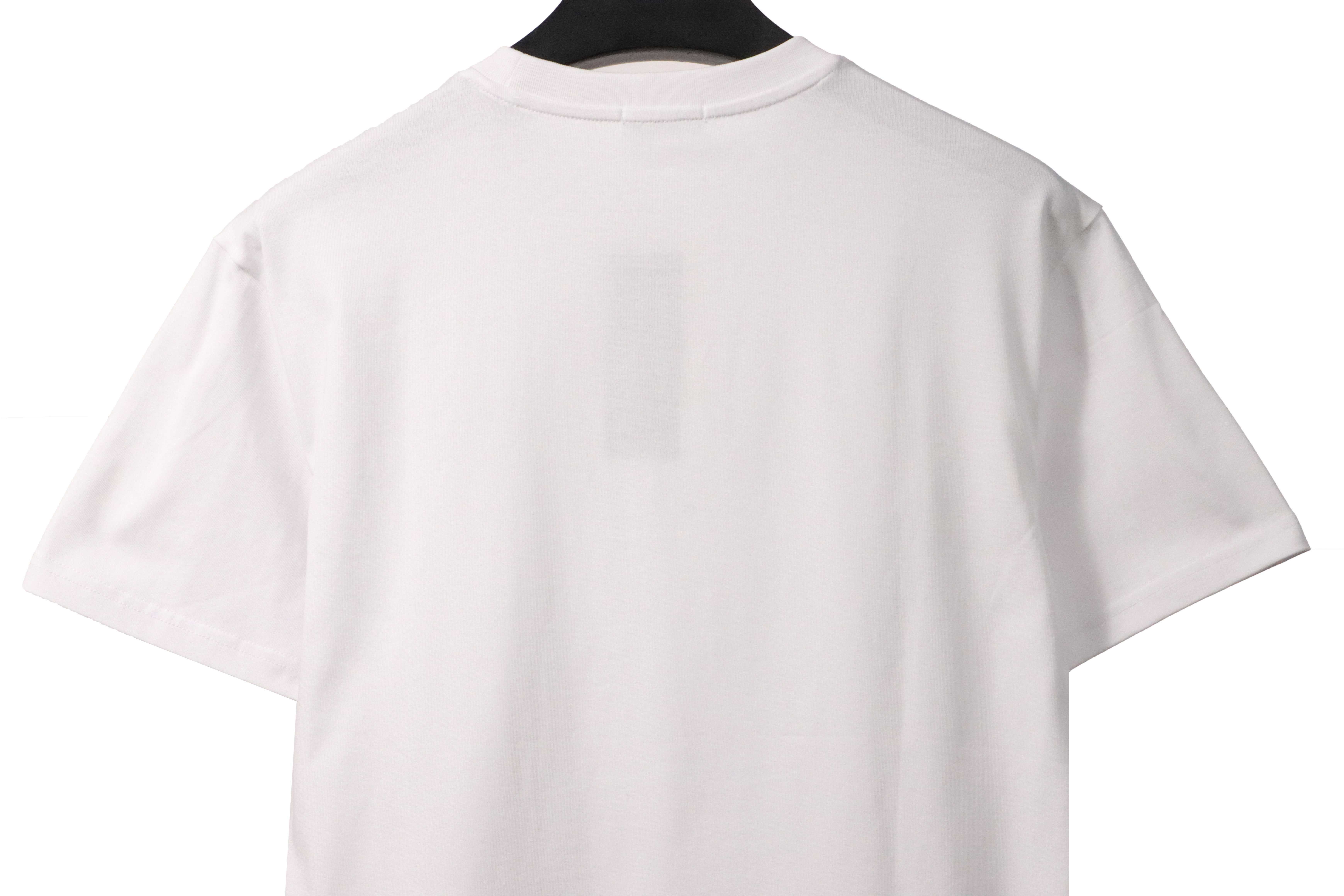 Dior Bee Embroidered Short Sleeve White