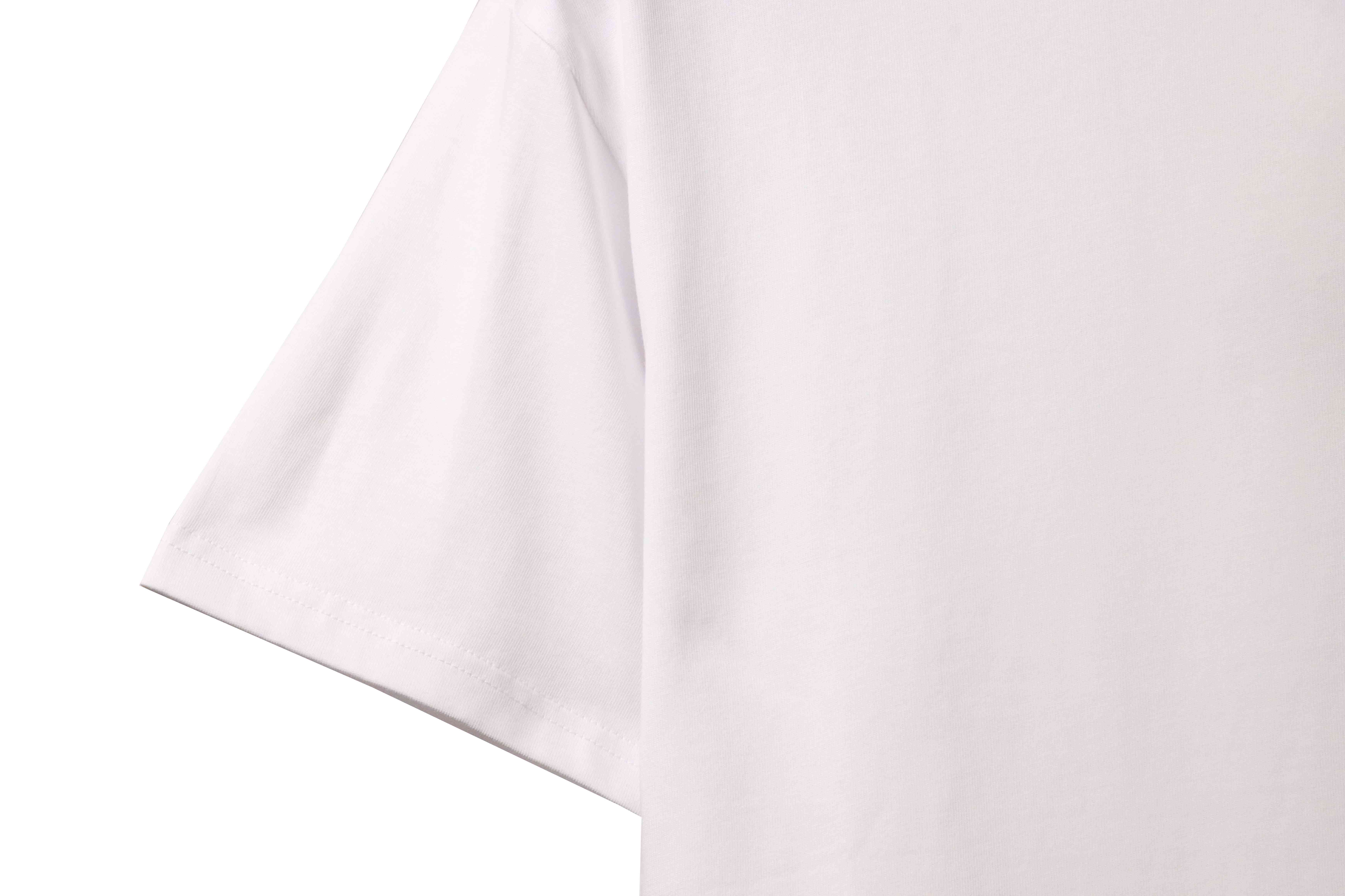 Dior Bee Embroidered Short Sleeve White
