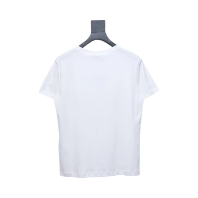 Dior butterfly print short sleeve T-shirt white 02