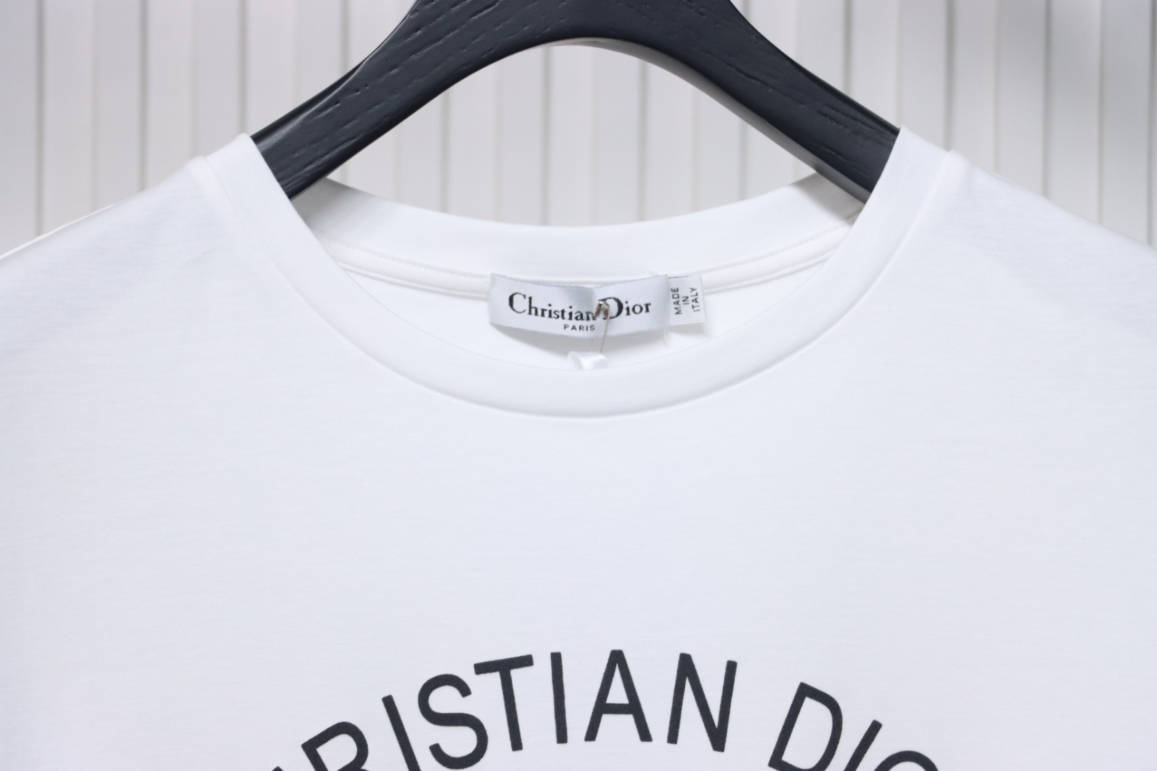 Dior butterfly print short sleeve T-shirt white