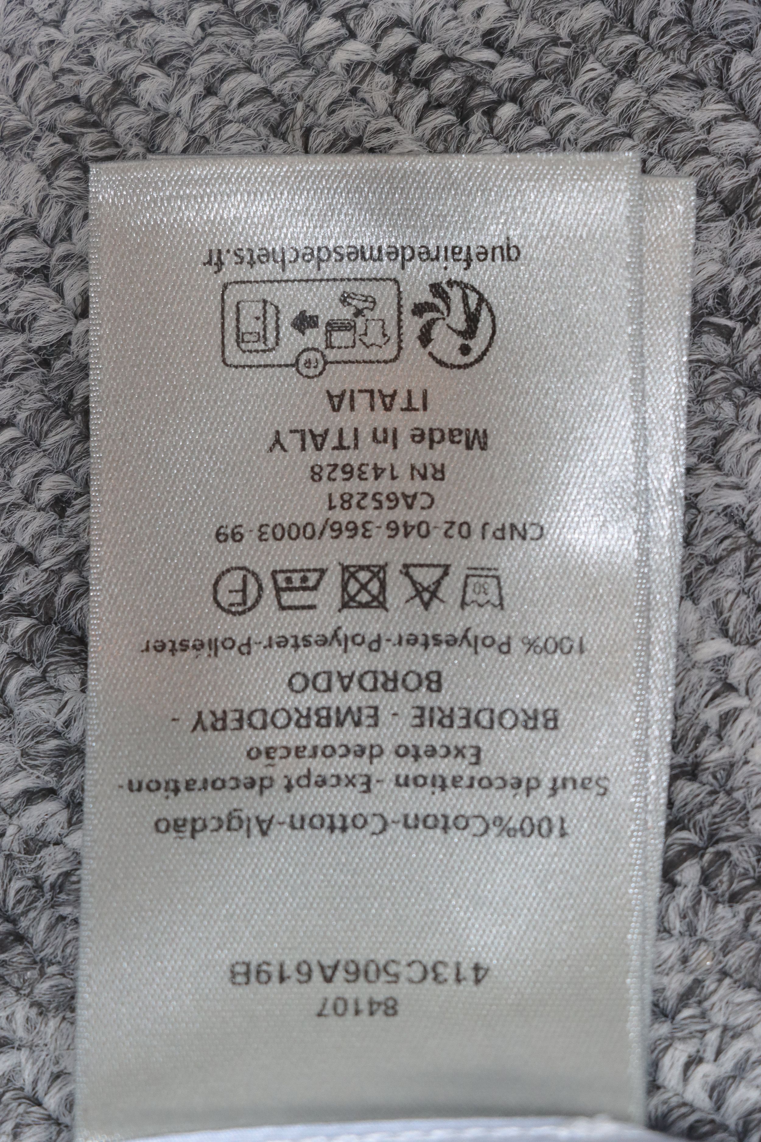 Dior cd half zip pullover short sleeve shirt light blue