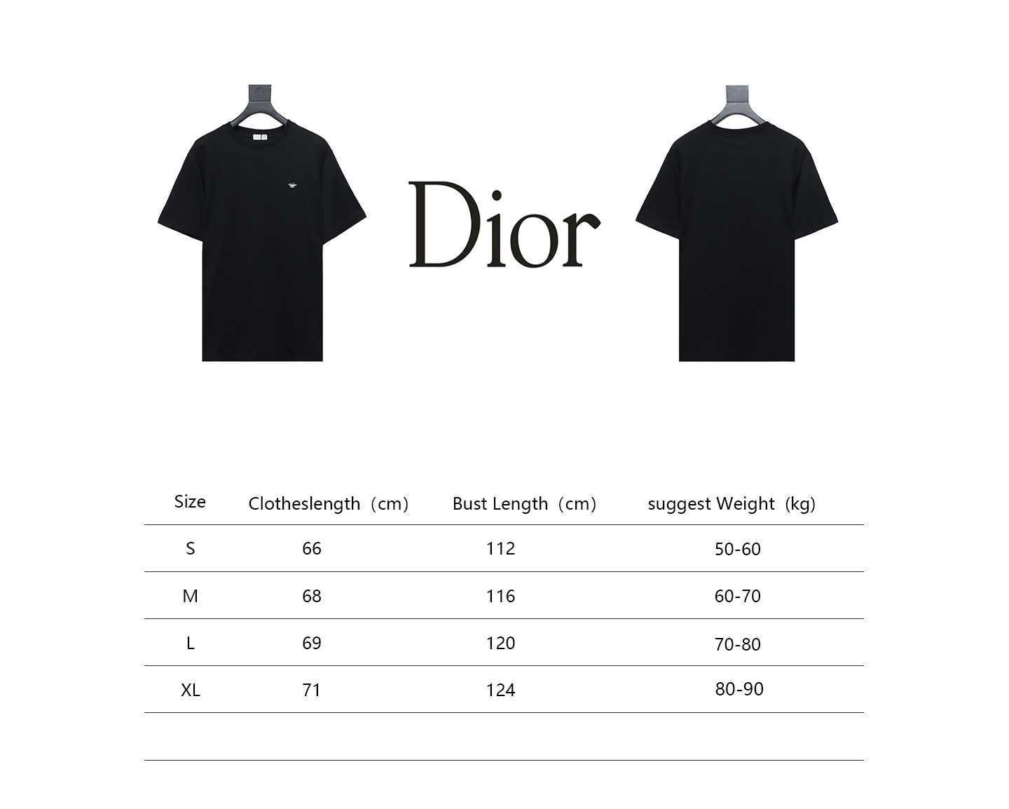 Dior classic bee embroidered short sleeve
