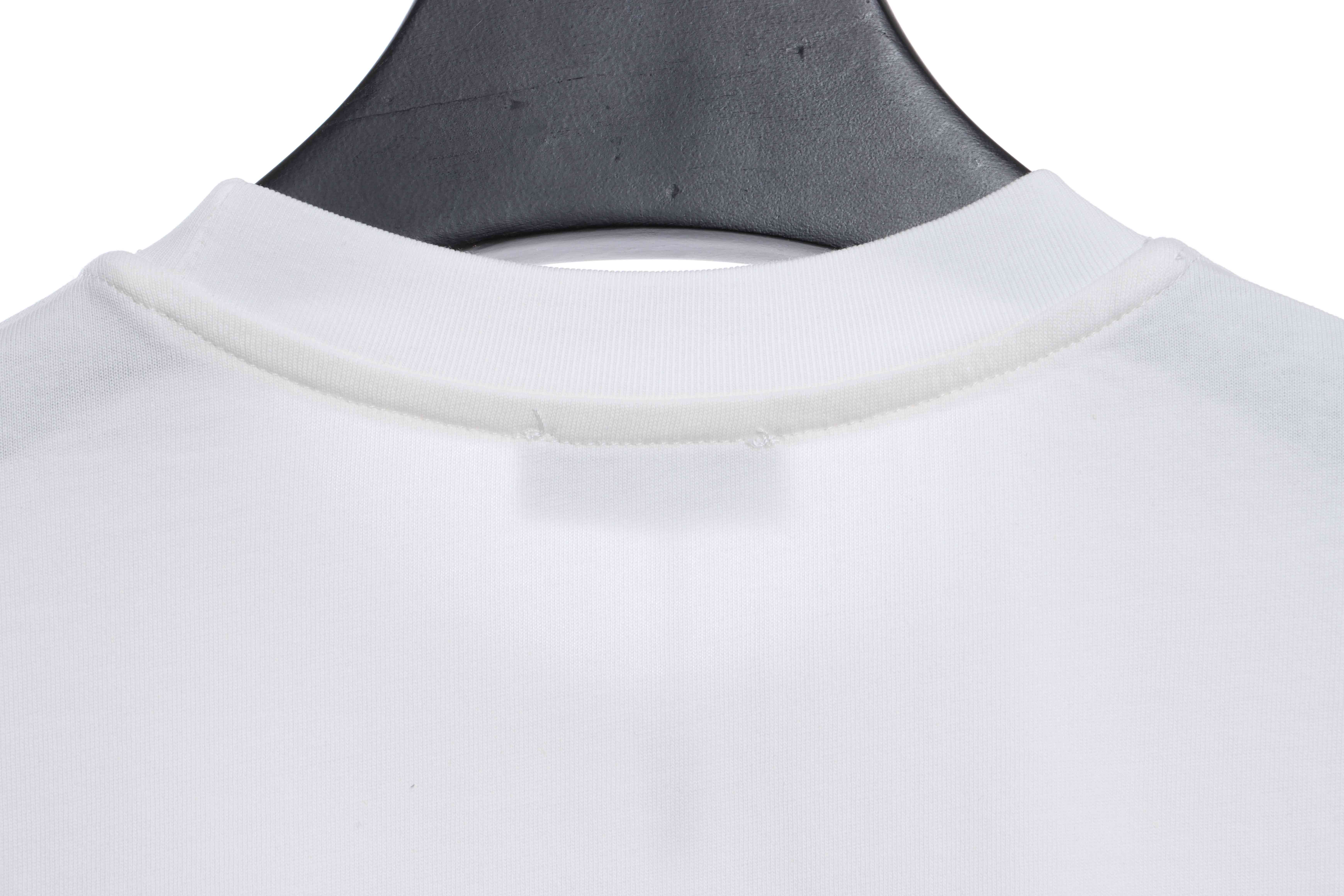 Dior classic letter logo short sleeve white