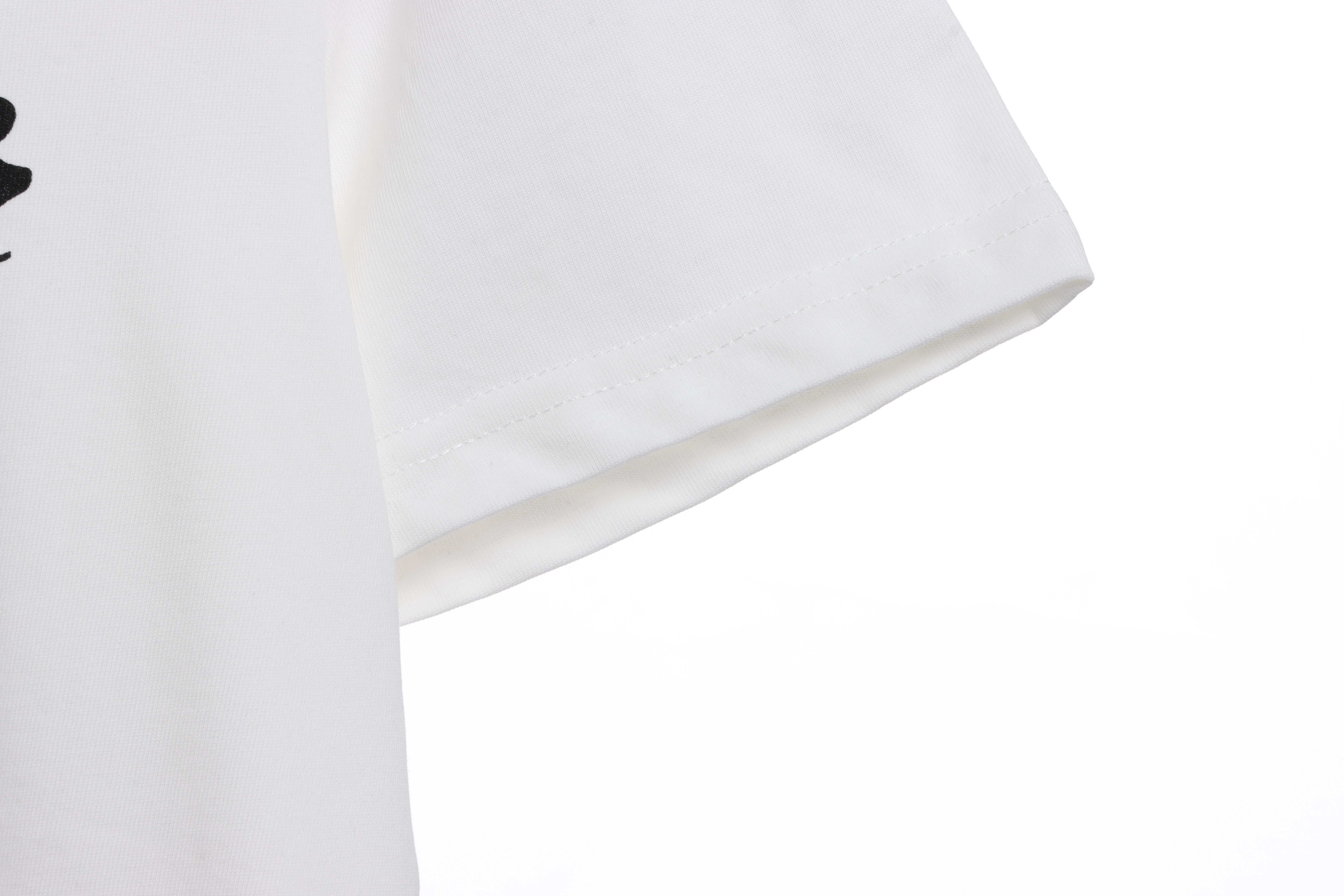 Dior classic letter logo short sleeve white