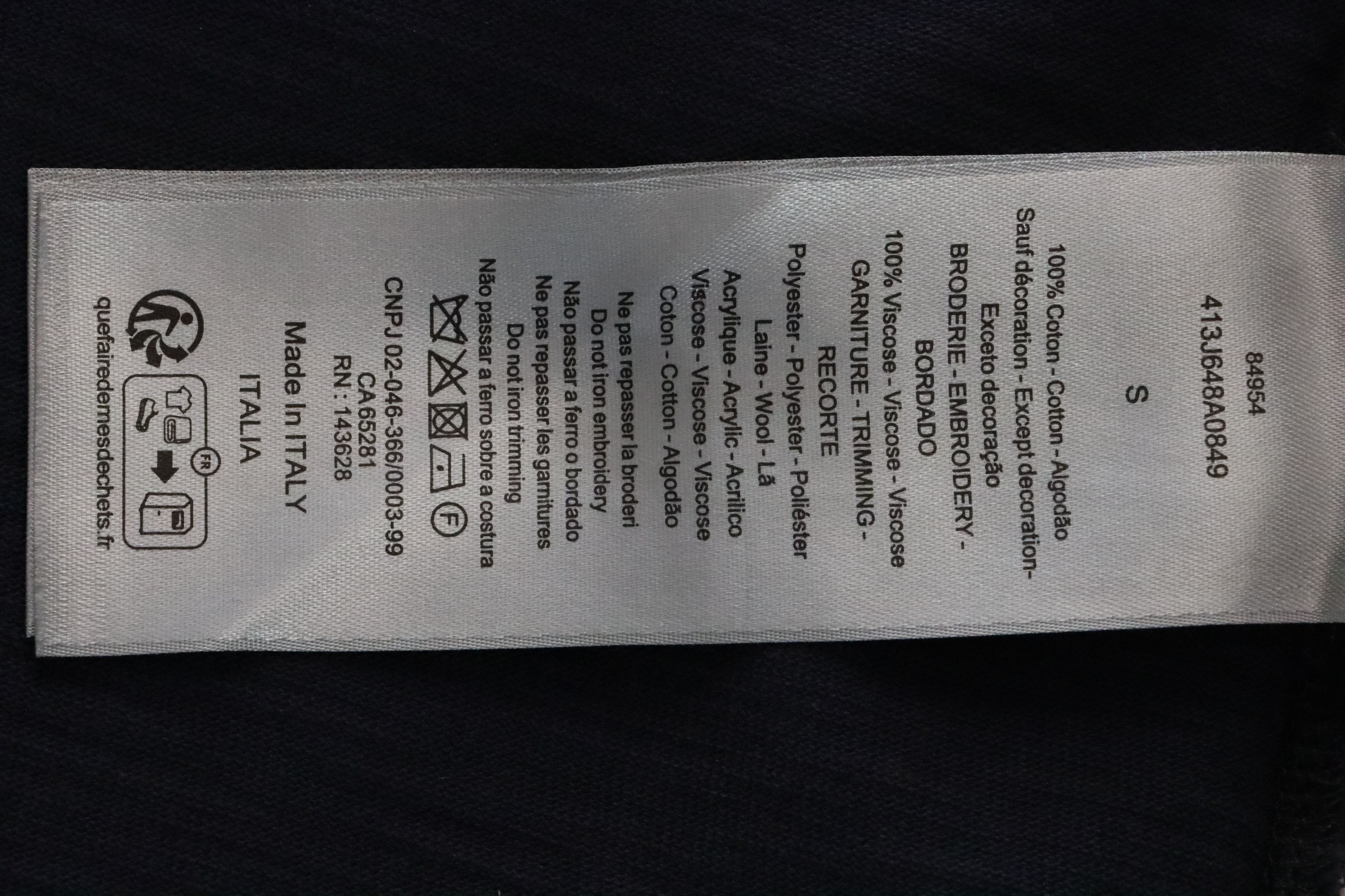 Dior Dinosaur Pocket Embroidered Short Sleeve Blue