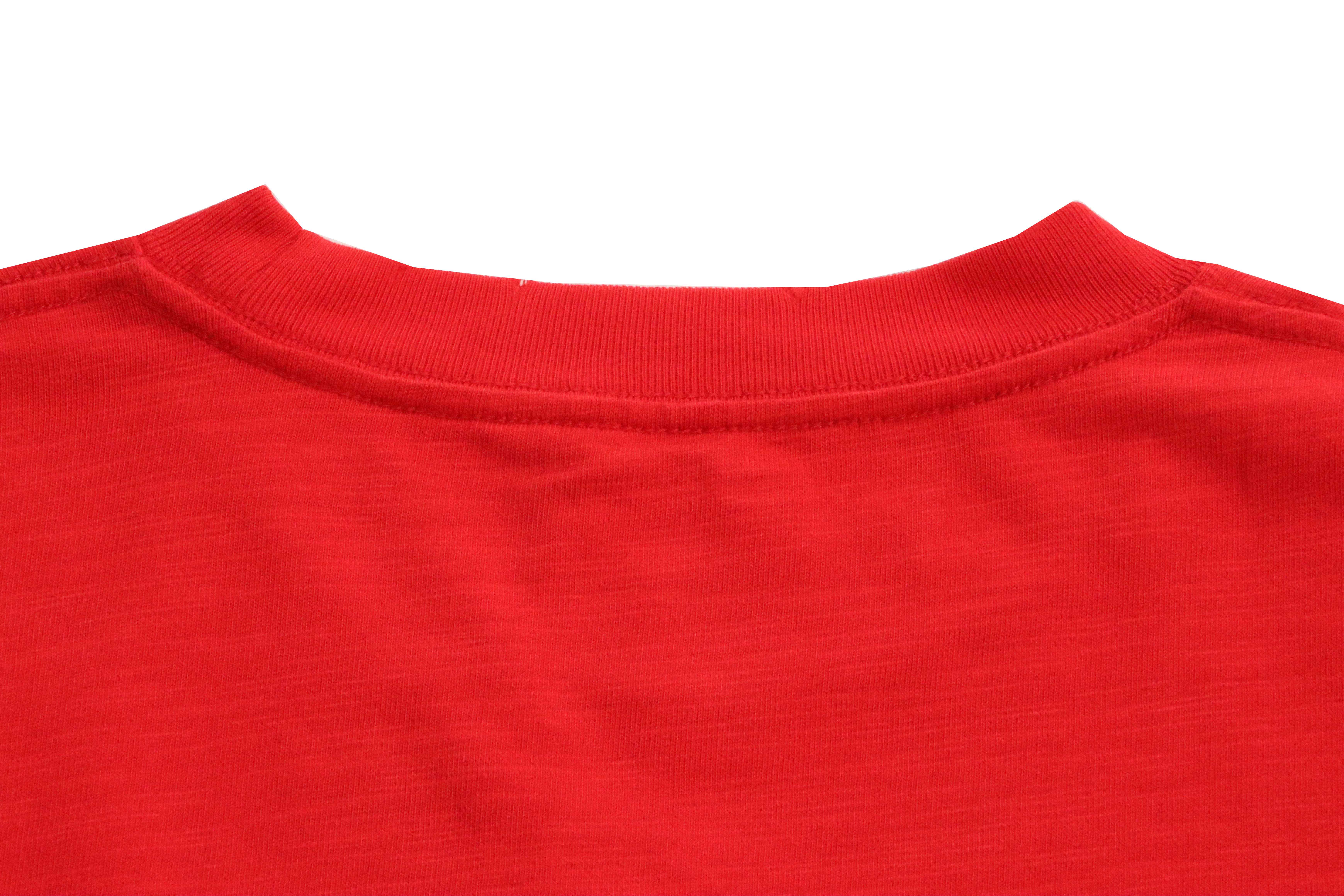 Dior Dinosaur Pocket Embroidered Short Sleeve Red