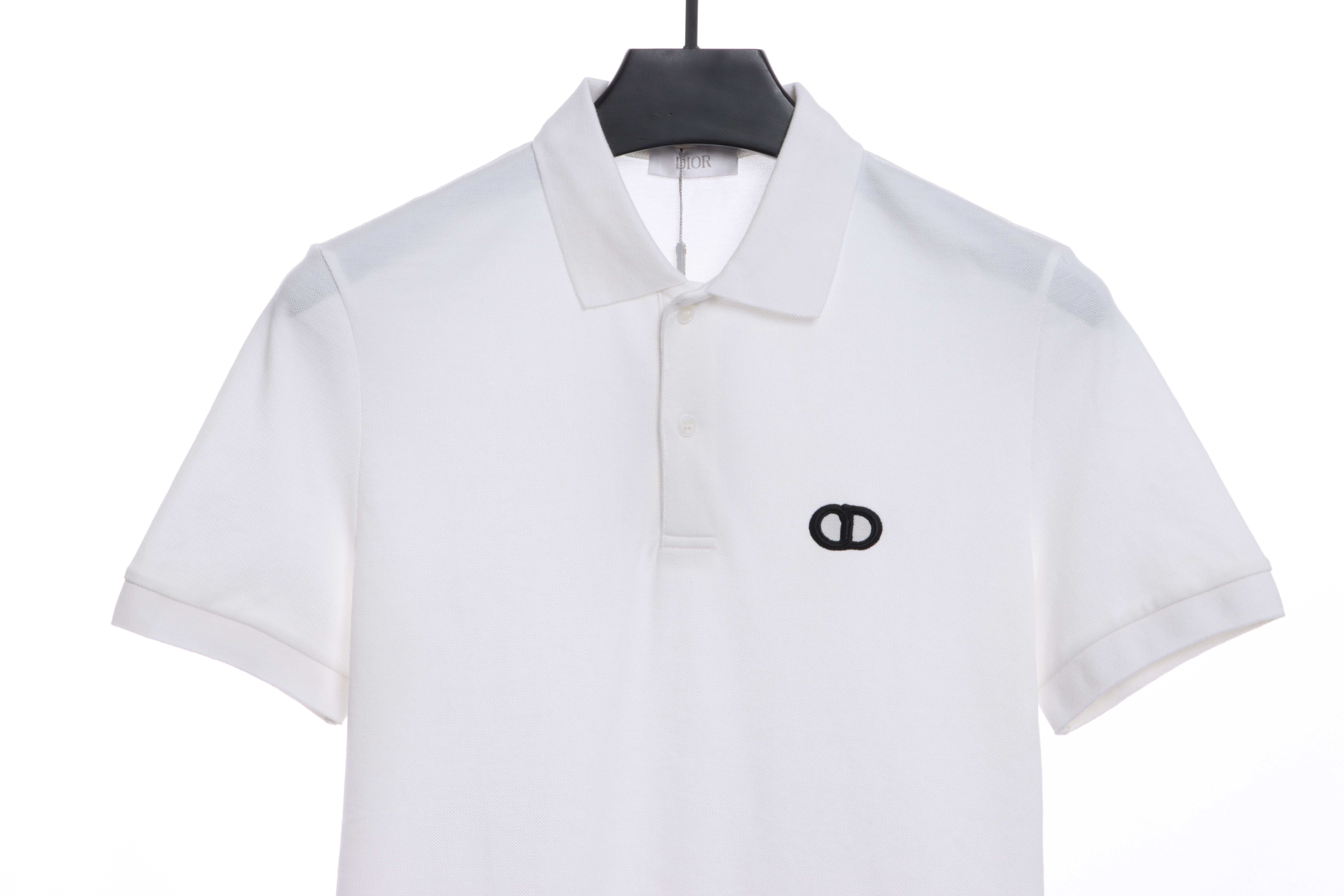 Dior double ring embroidery POLO white