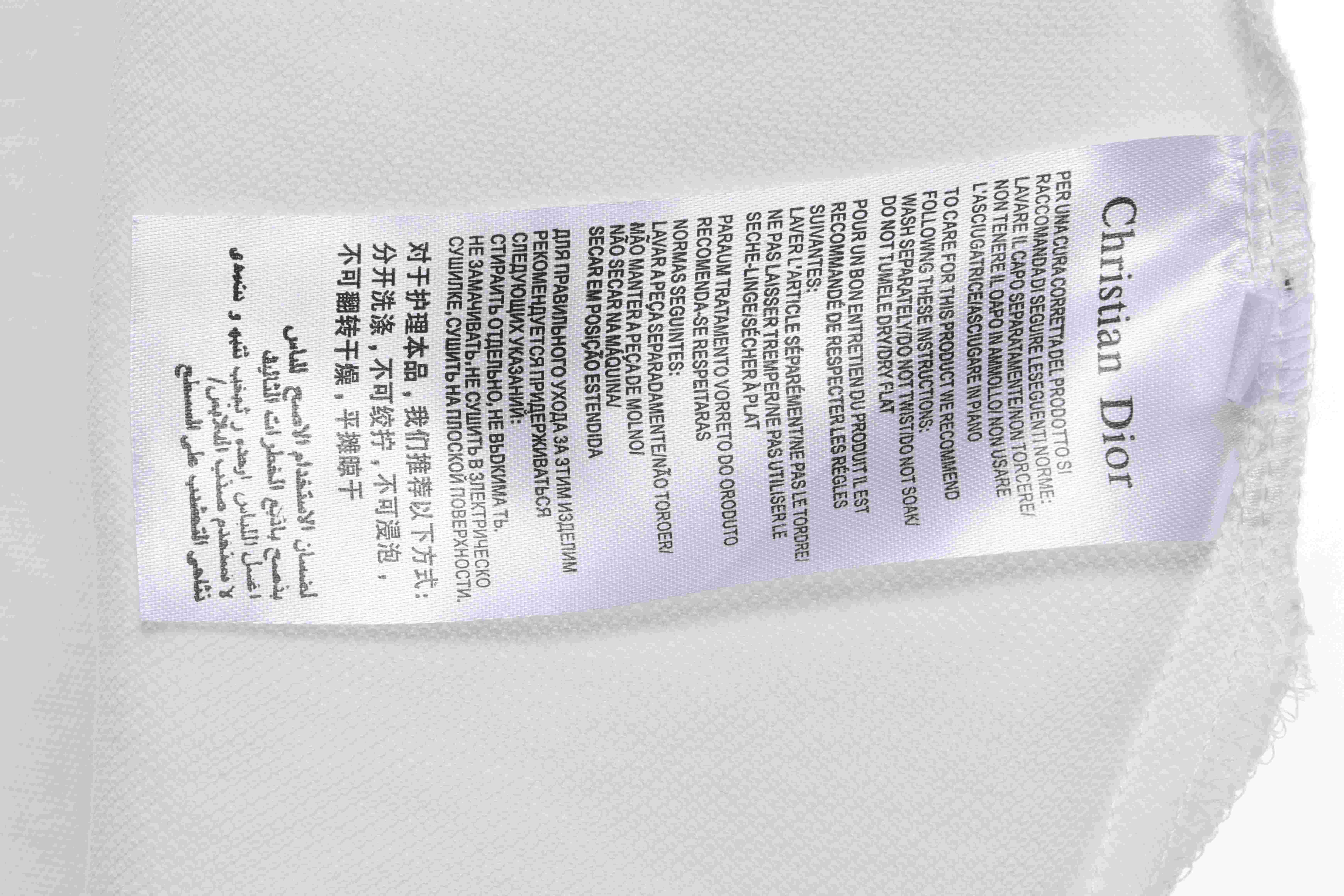 Dior double ring embroidery POLO white