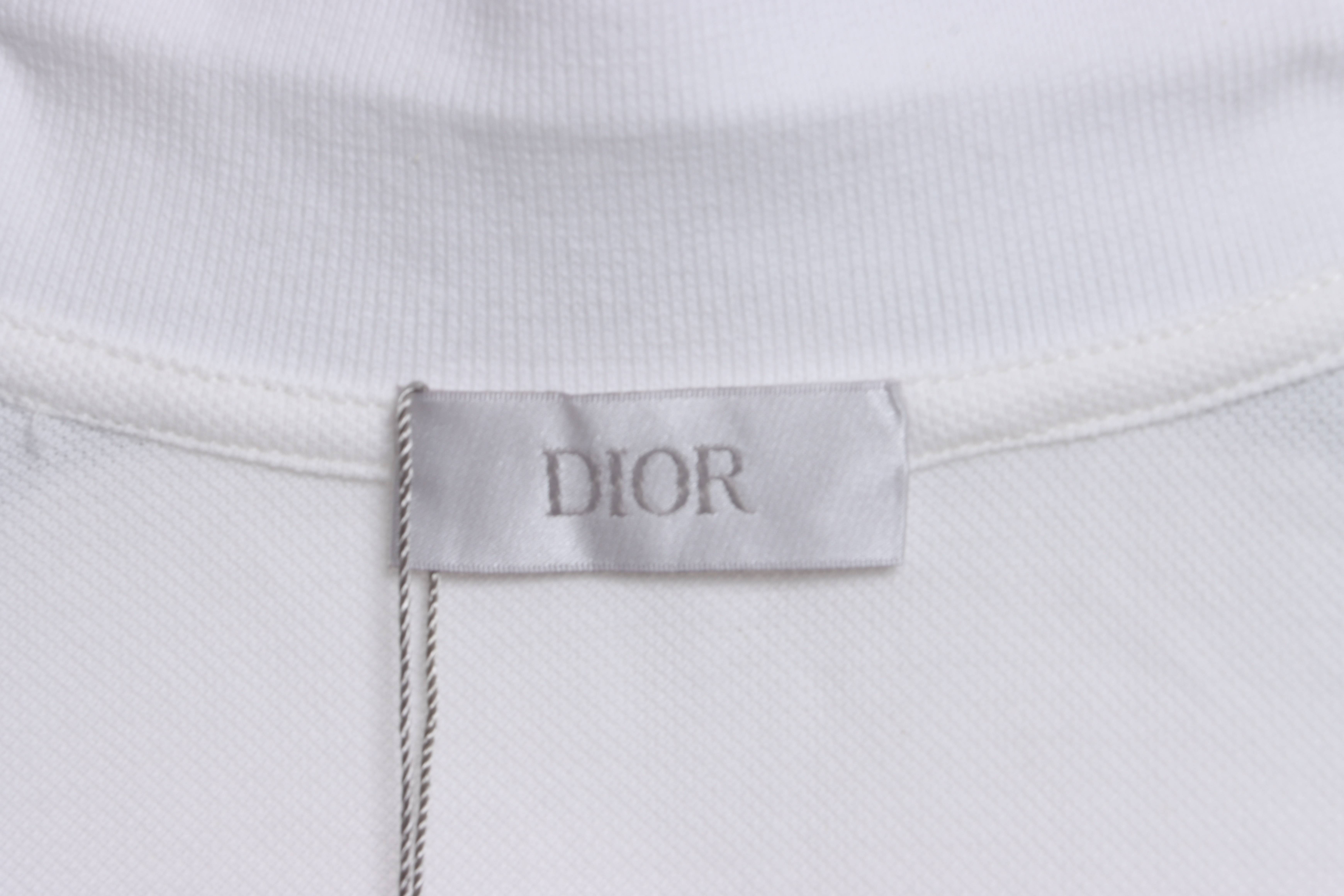 Dior double ring embroidery POLO white
