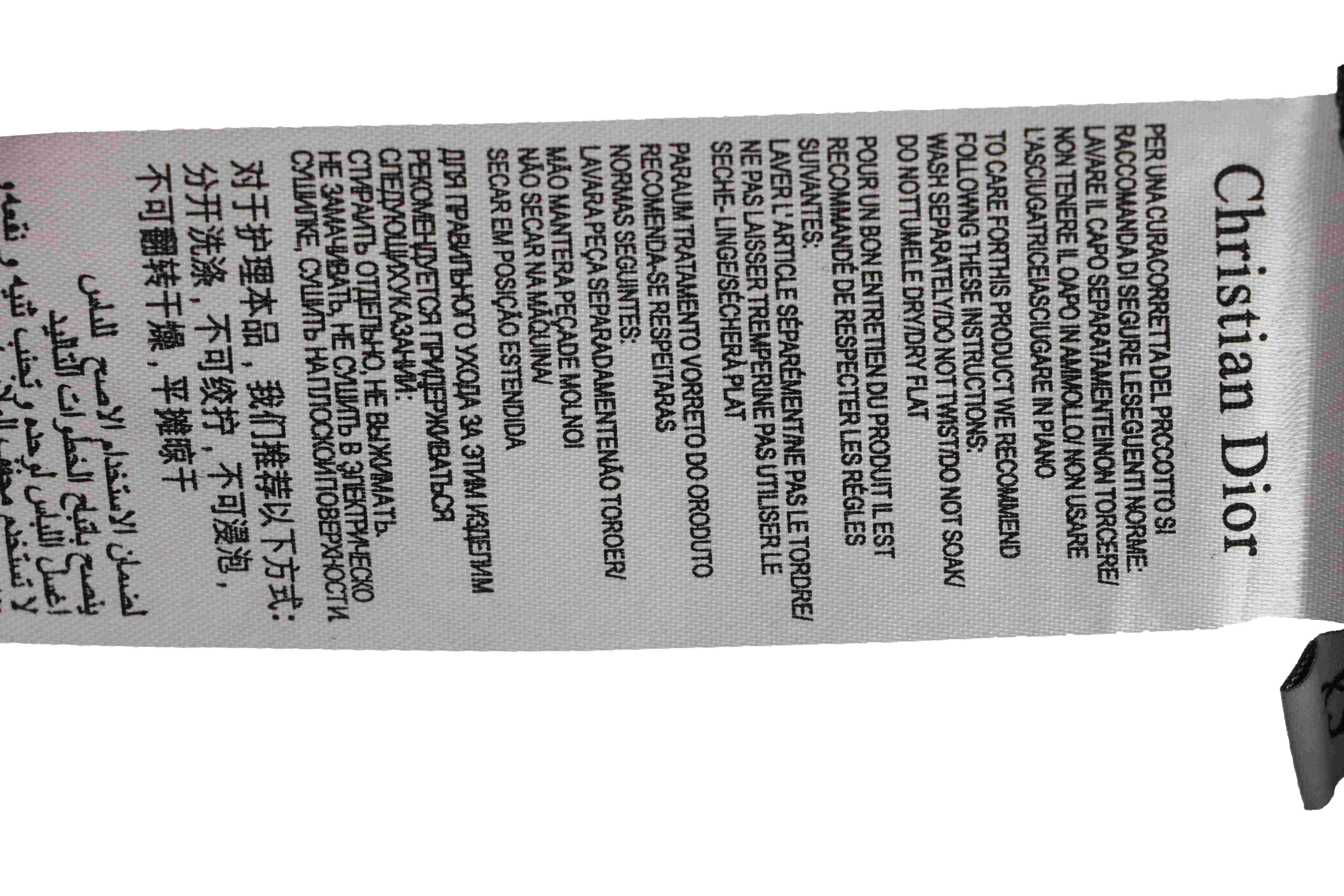 Dior floral white ink direct printing short sleeve black