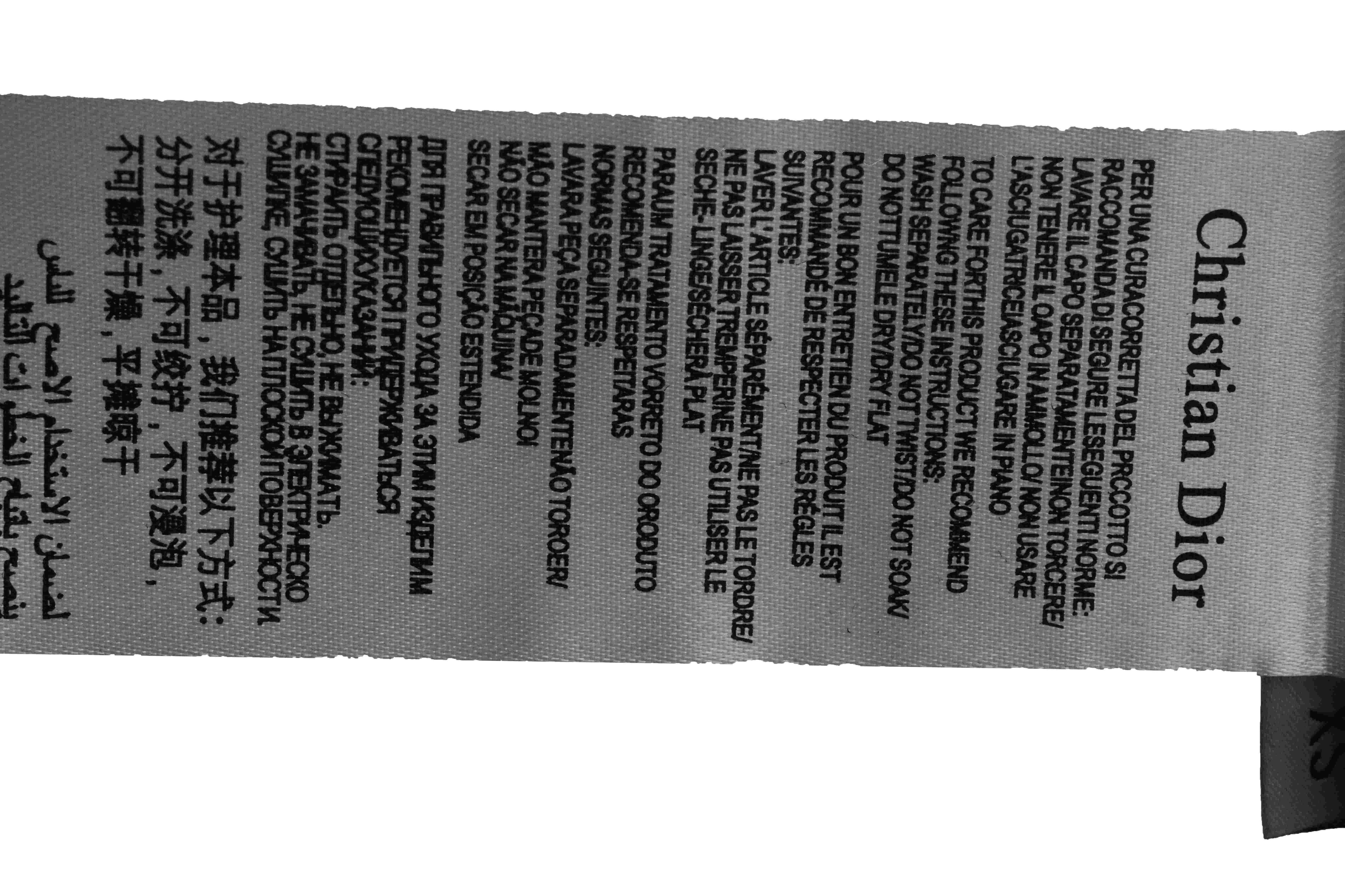 Dior floral white ink direct printing short sleeve White