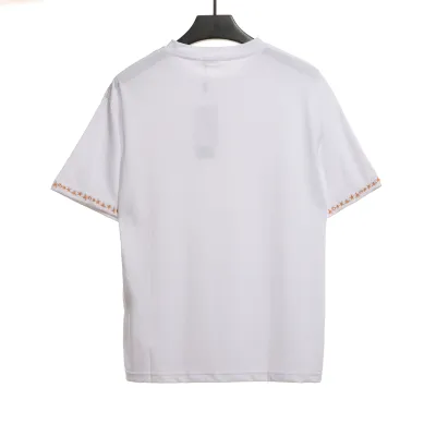 Dior gold embroidered CD short sleeve white 02
