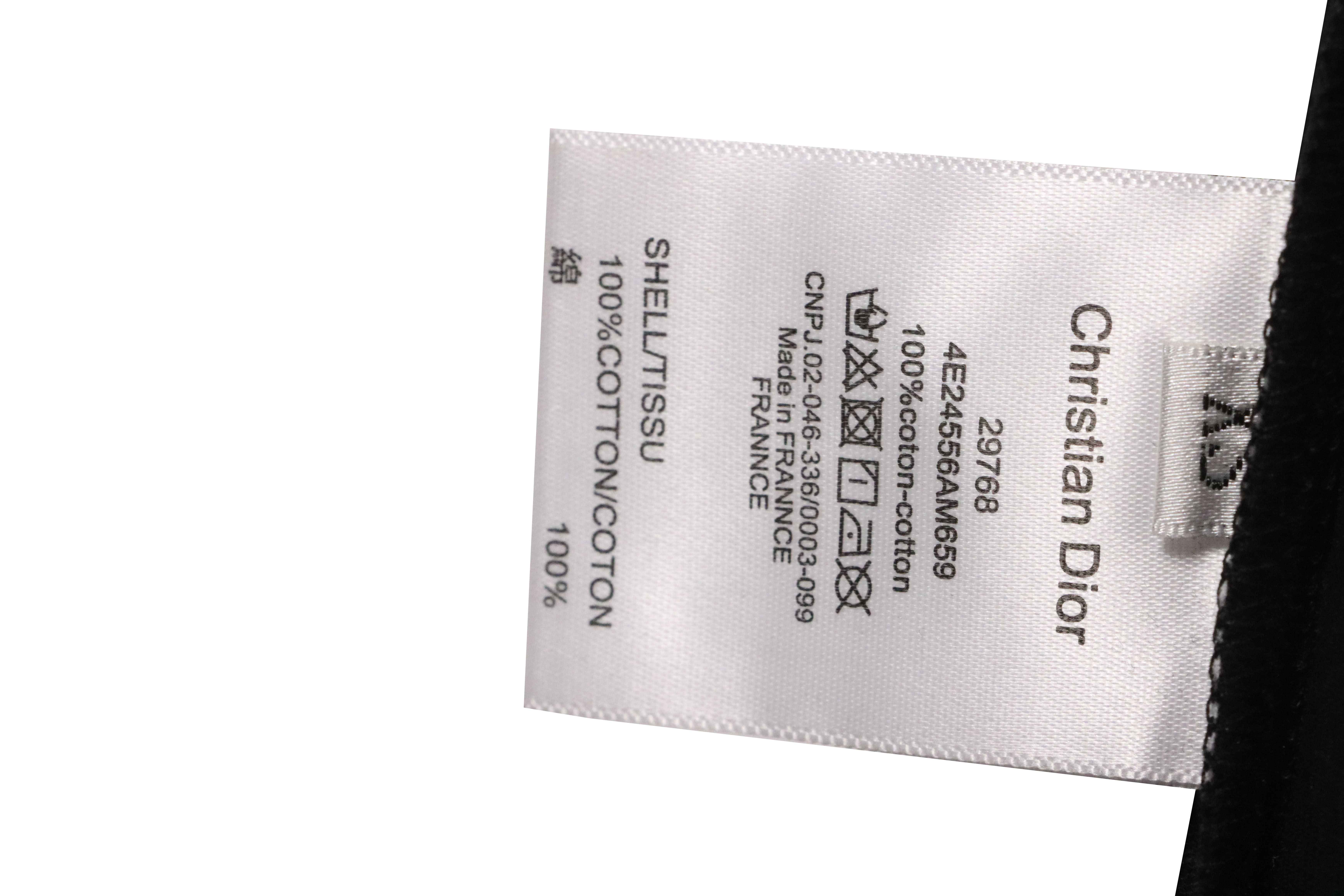 Dior Gradient Embroidered Short Sleeve Black