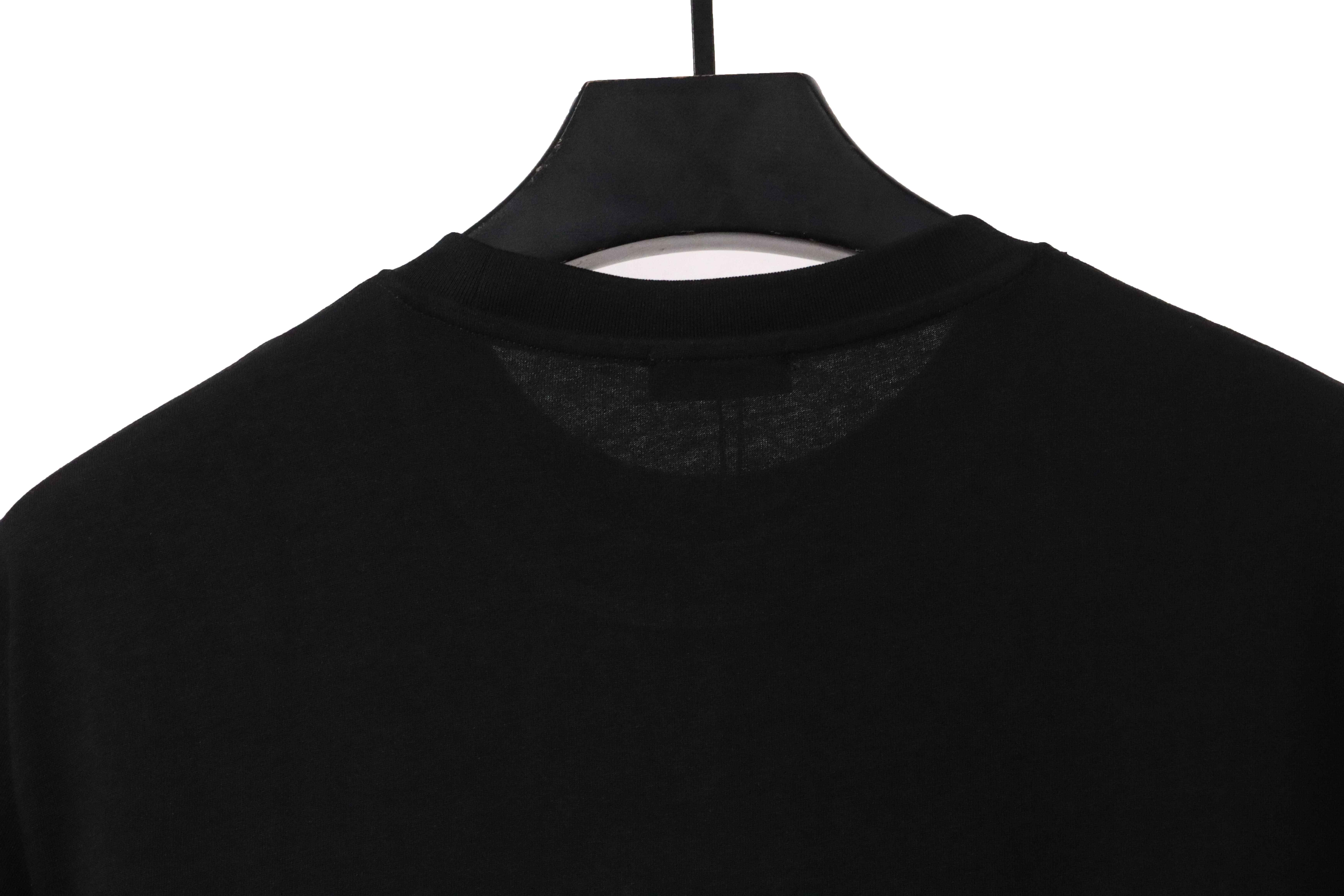 Dior Gradient Embroidered Short Sleeve Black