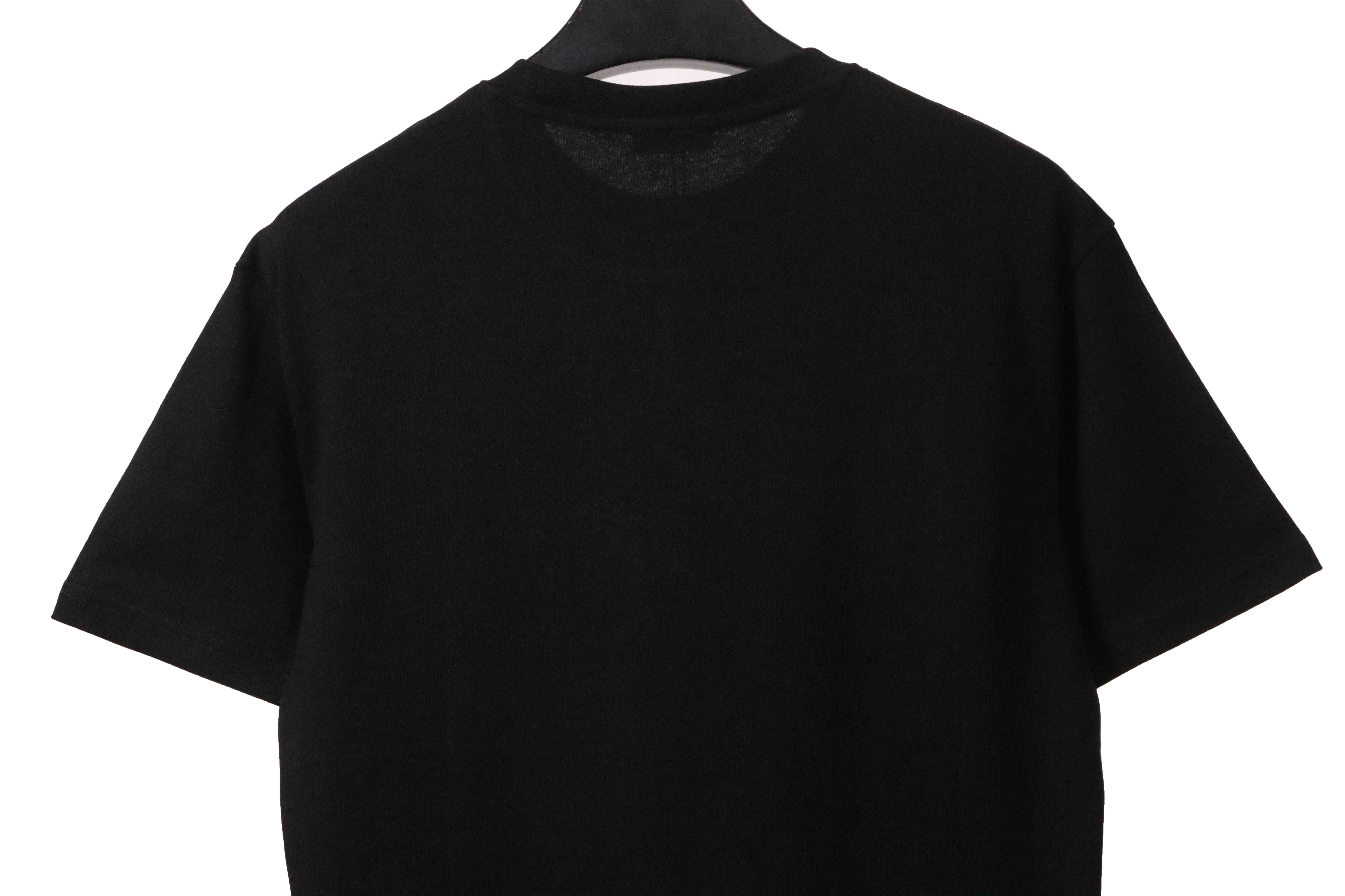 Dior Gradient Embroidered Short Sleeve Black