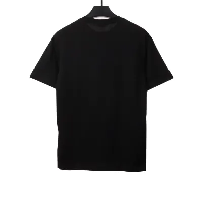 Dior Gradient Embroidered Short Sleeve Black 02