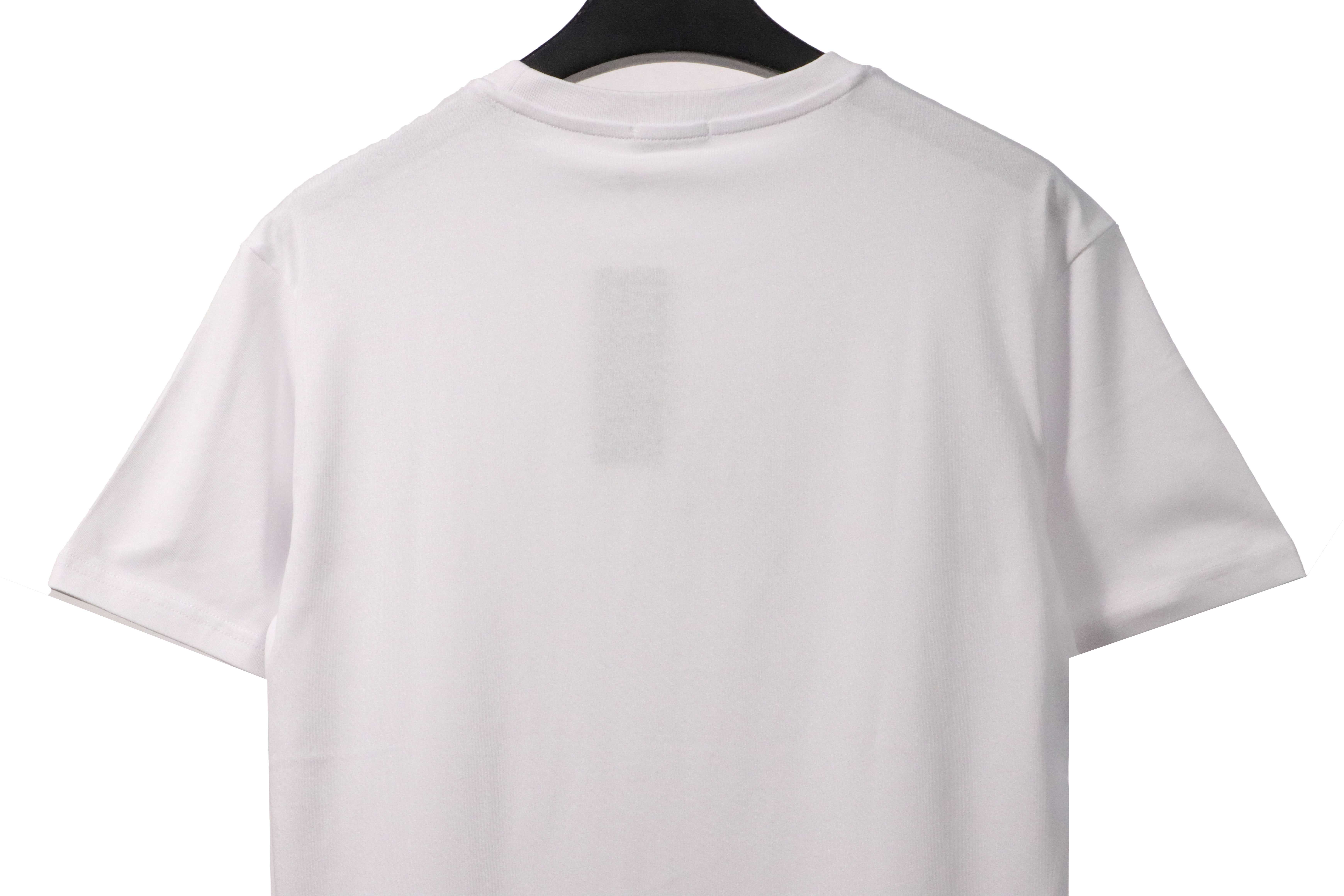 Dior Gradient Embroidered Short Sleeve White