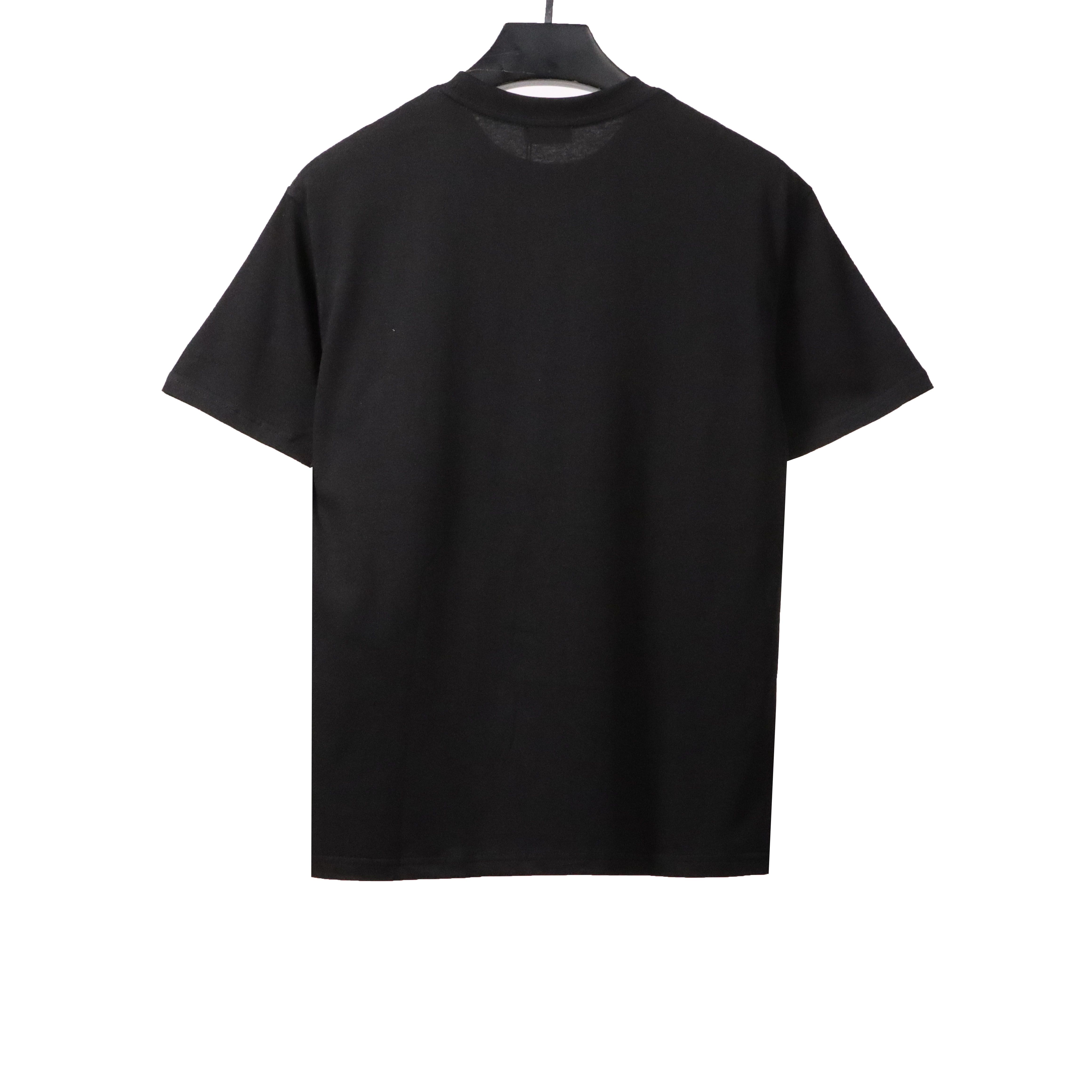 Dior Graffiti Letters Print Short Sleeve Black