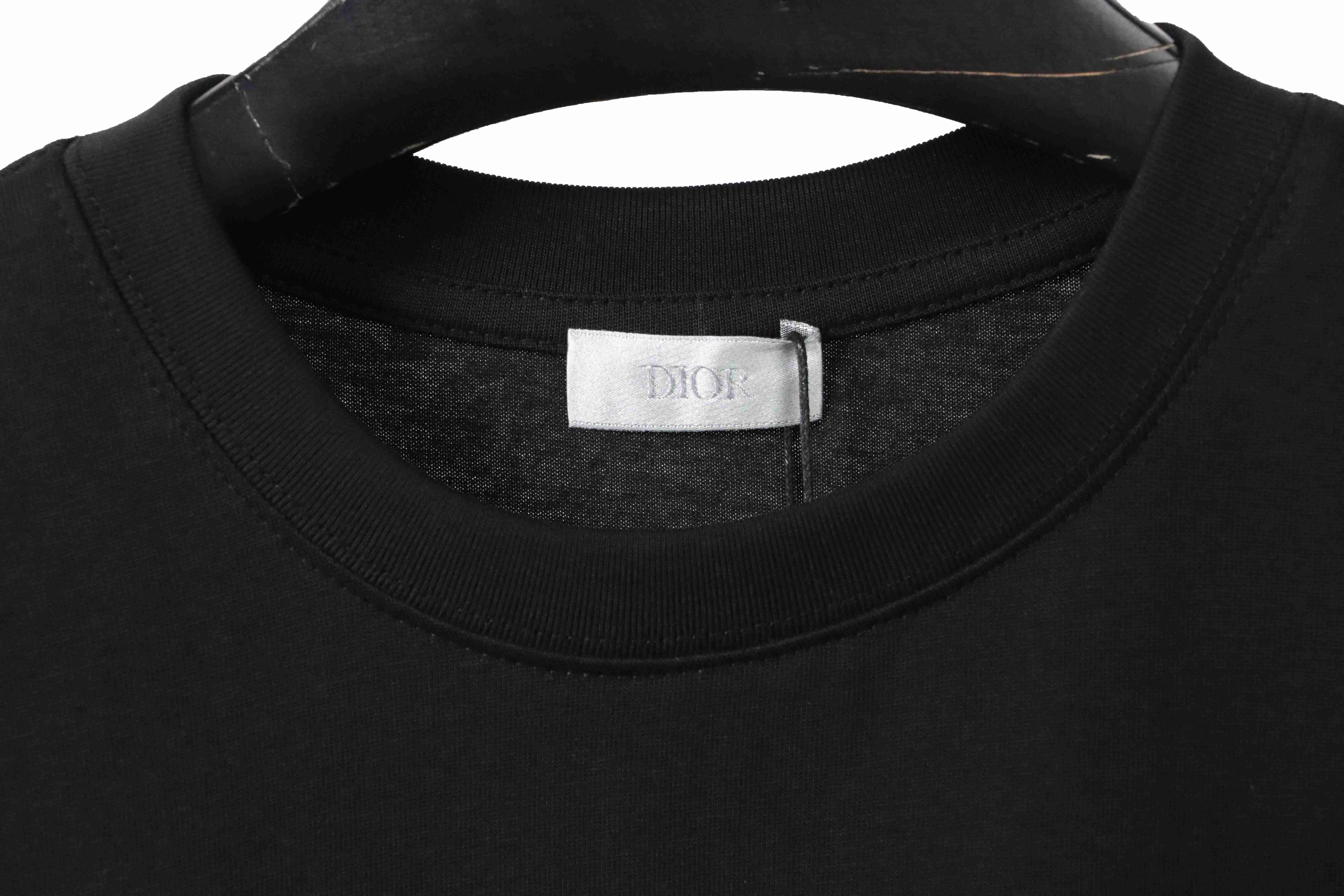 Dior Graffiti Letters Print Short Sleeve Black