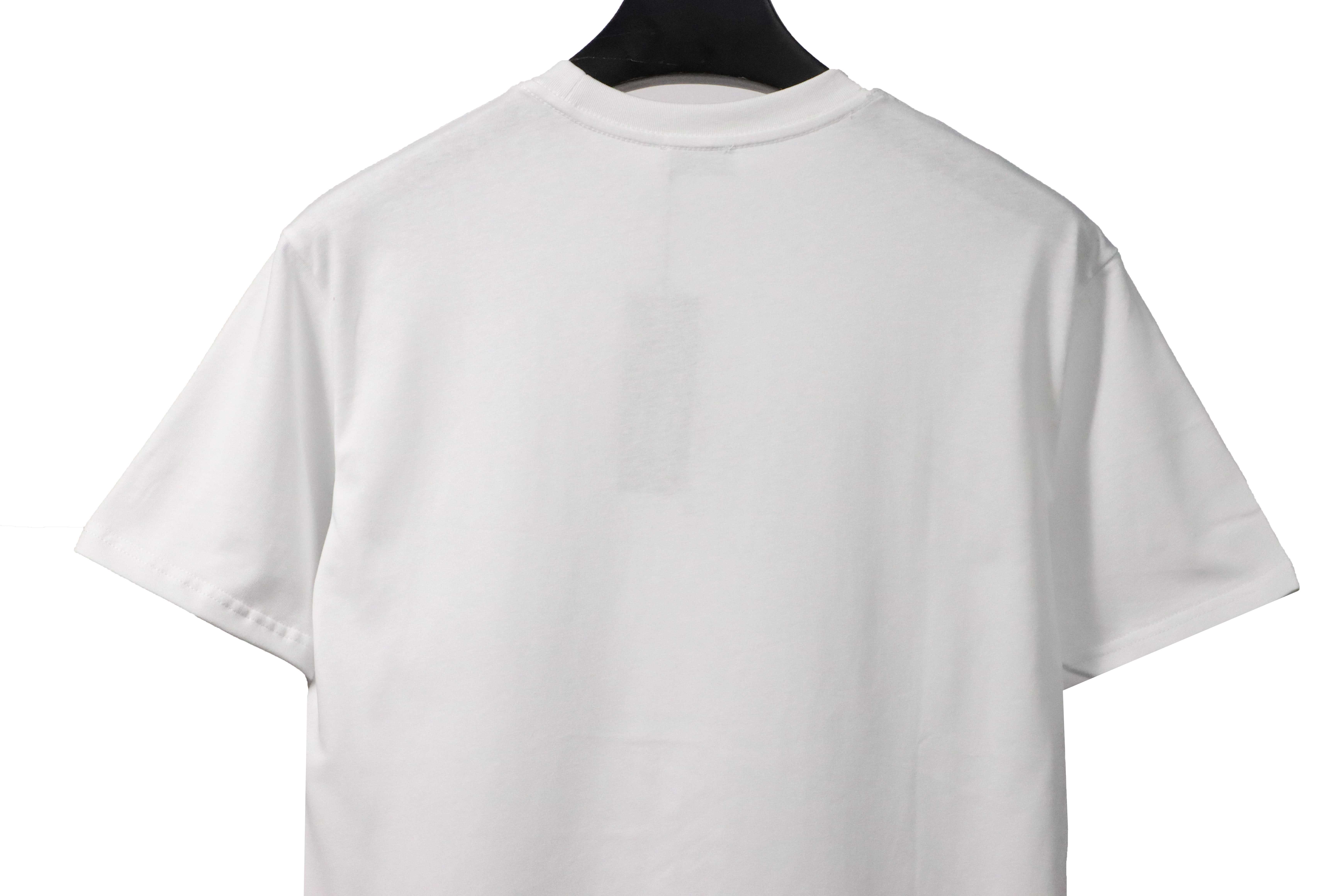 Dior Graffiti Letters Print Short Sleeve White