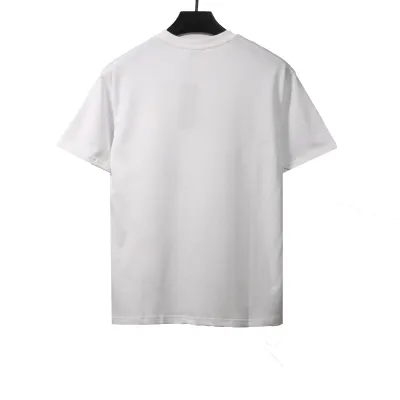 Dior Graffiti Letters Print Short Sleeve White 02