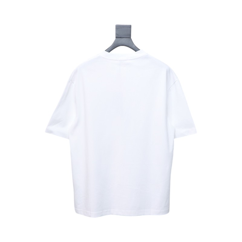 Dior Heart Print Short Sleeve White