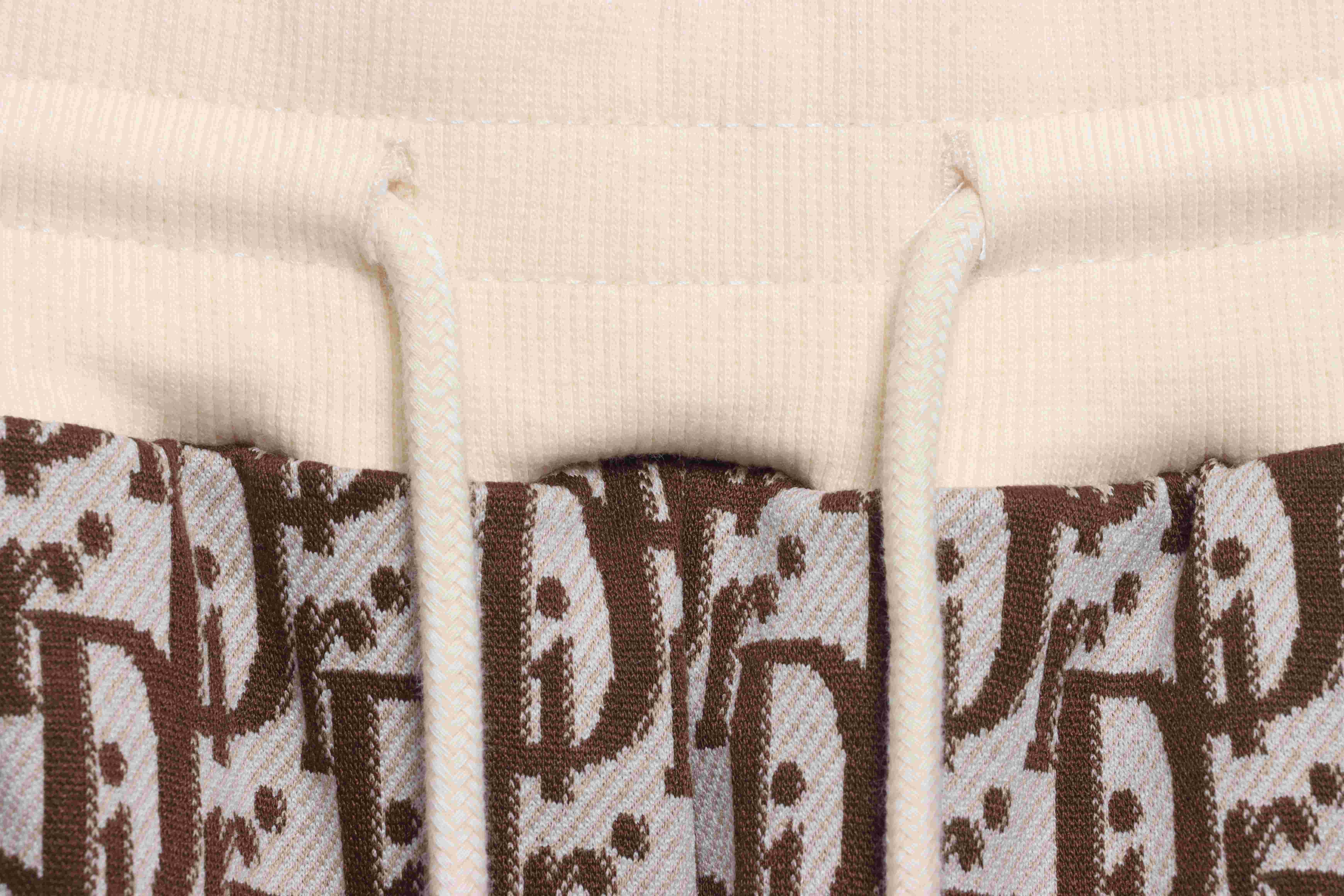 Dior LOGO jacquard shorts brown