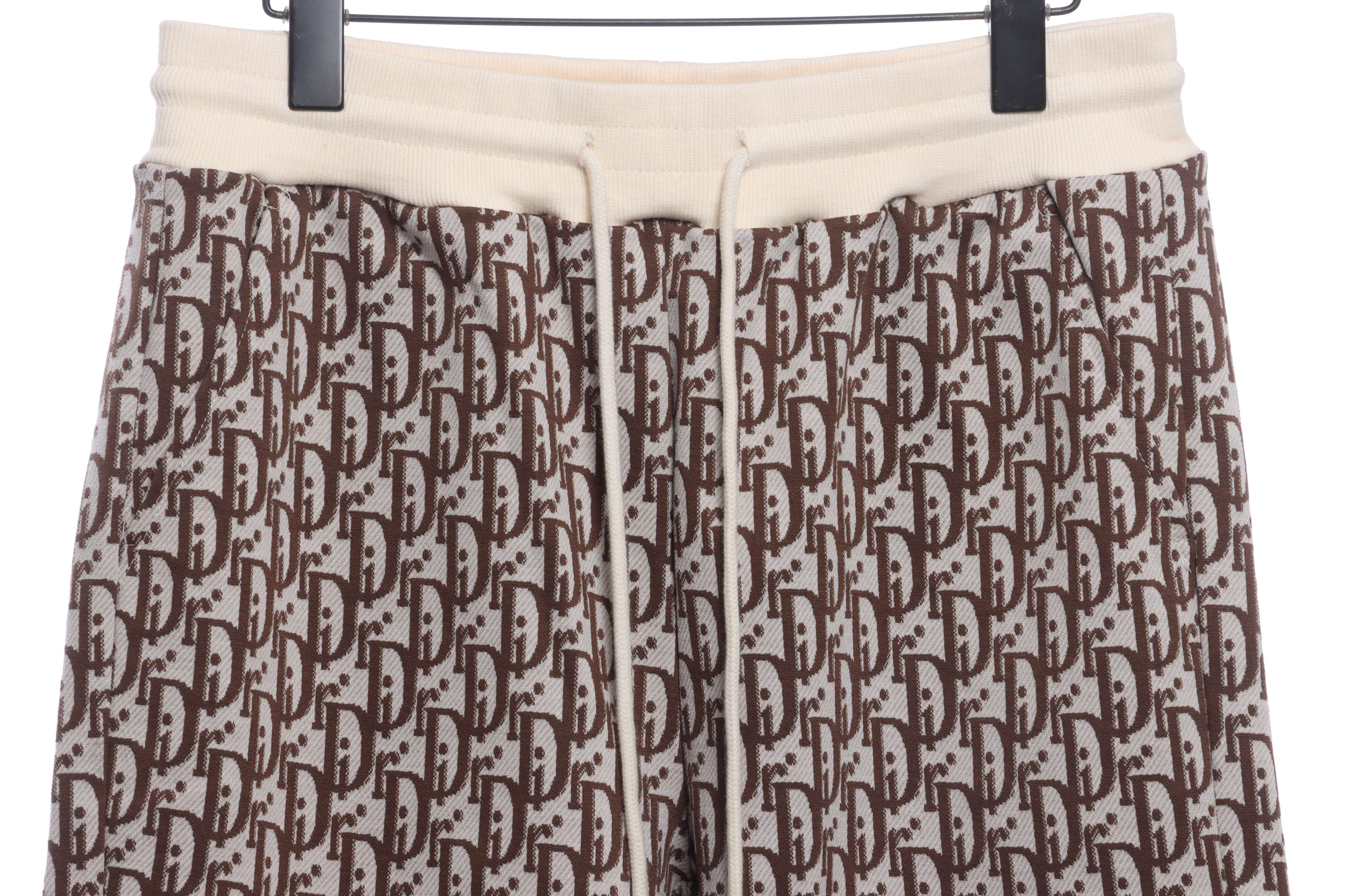 Dior LOGO jacquard shorts brown