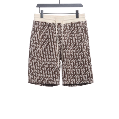 Dior LOGO jacquard shorts brown 01