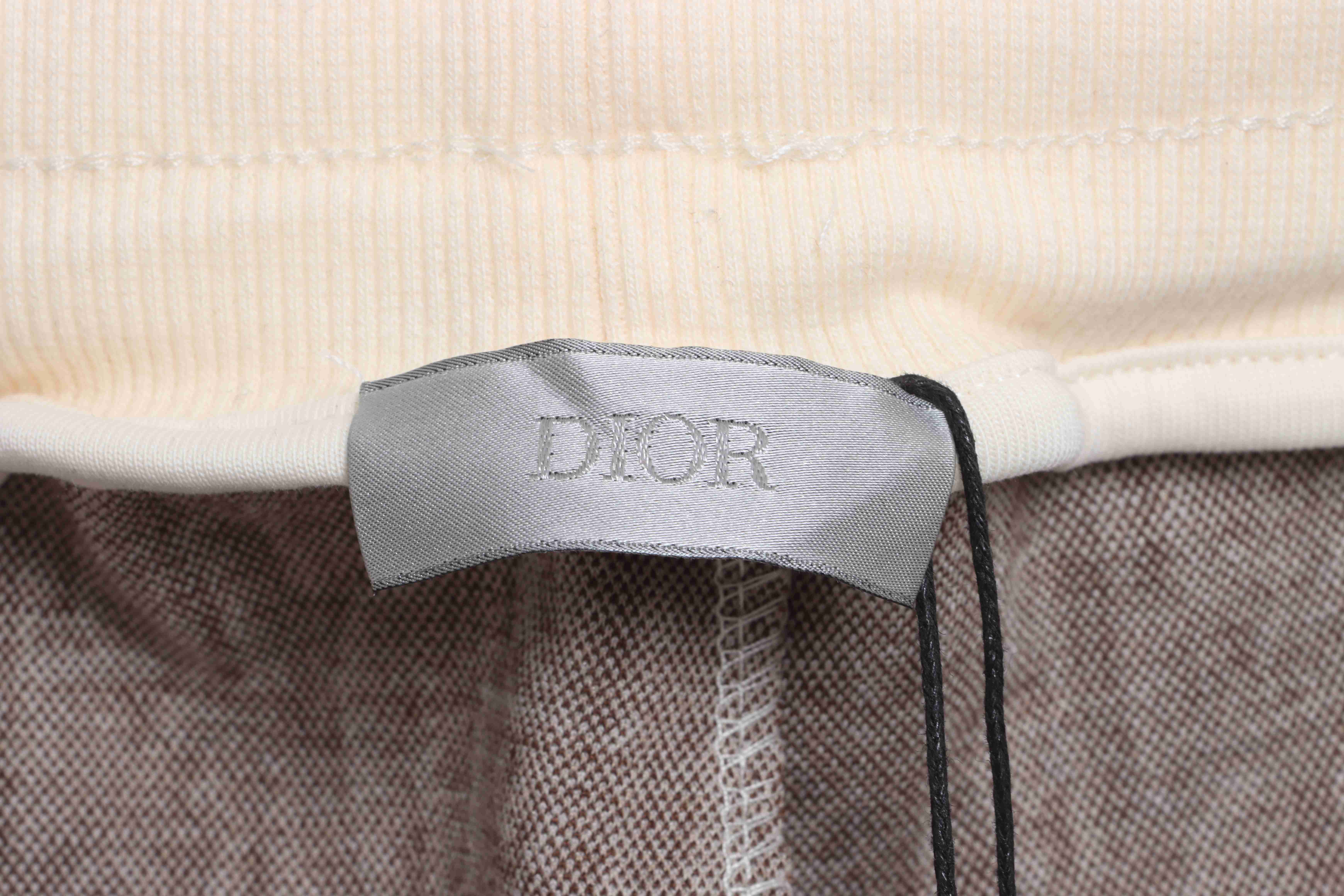 Dior LOGO jacquard shorts brown