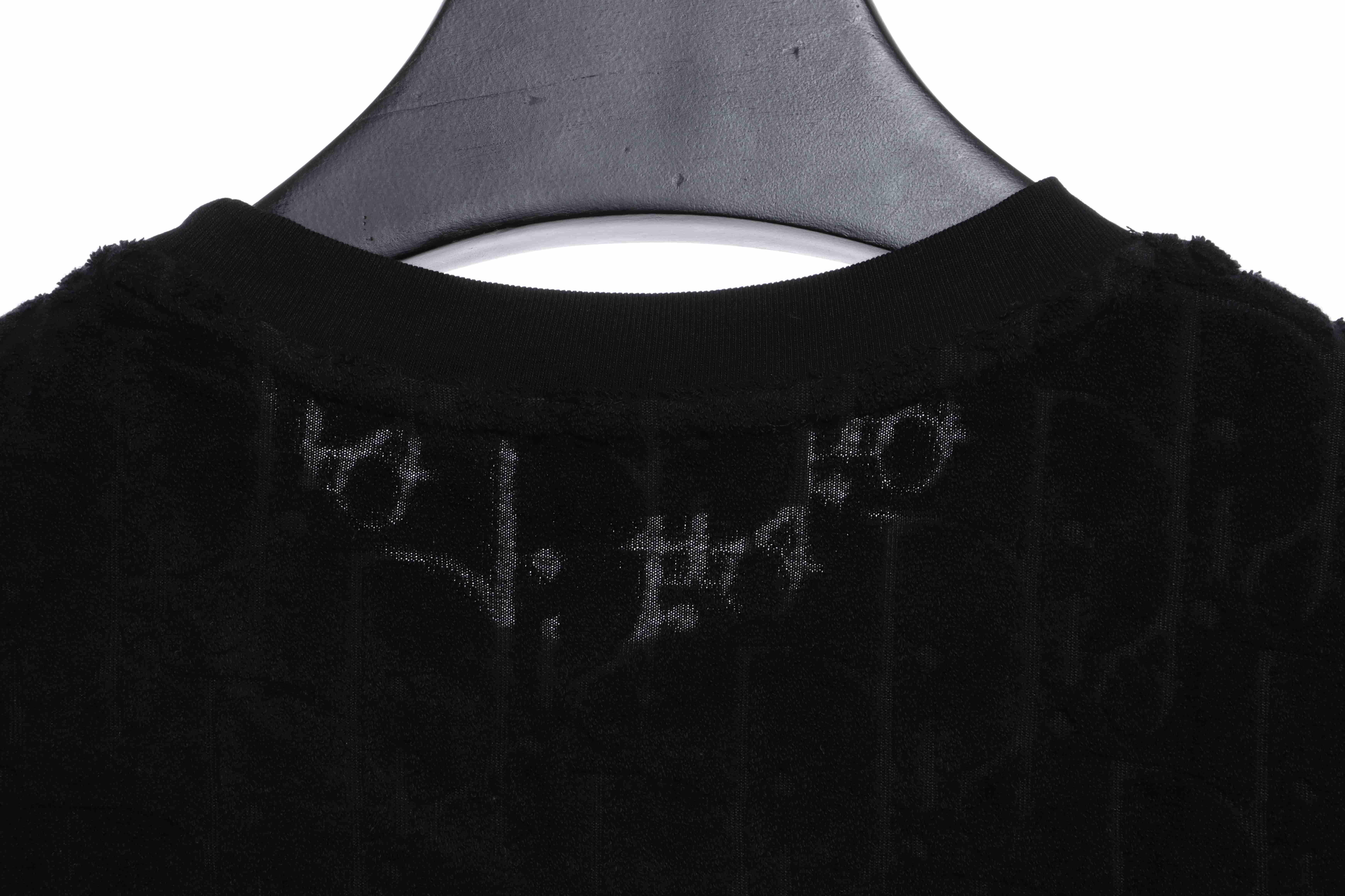 Dior obscure jacquard towelling short sleeve black