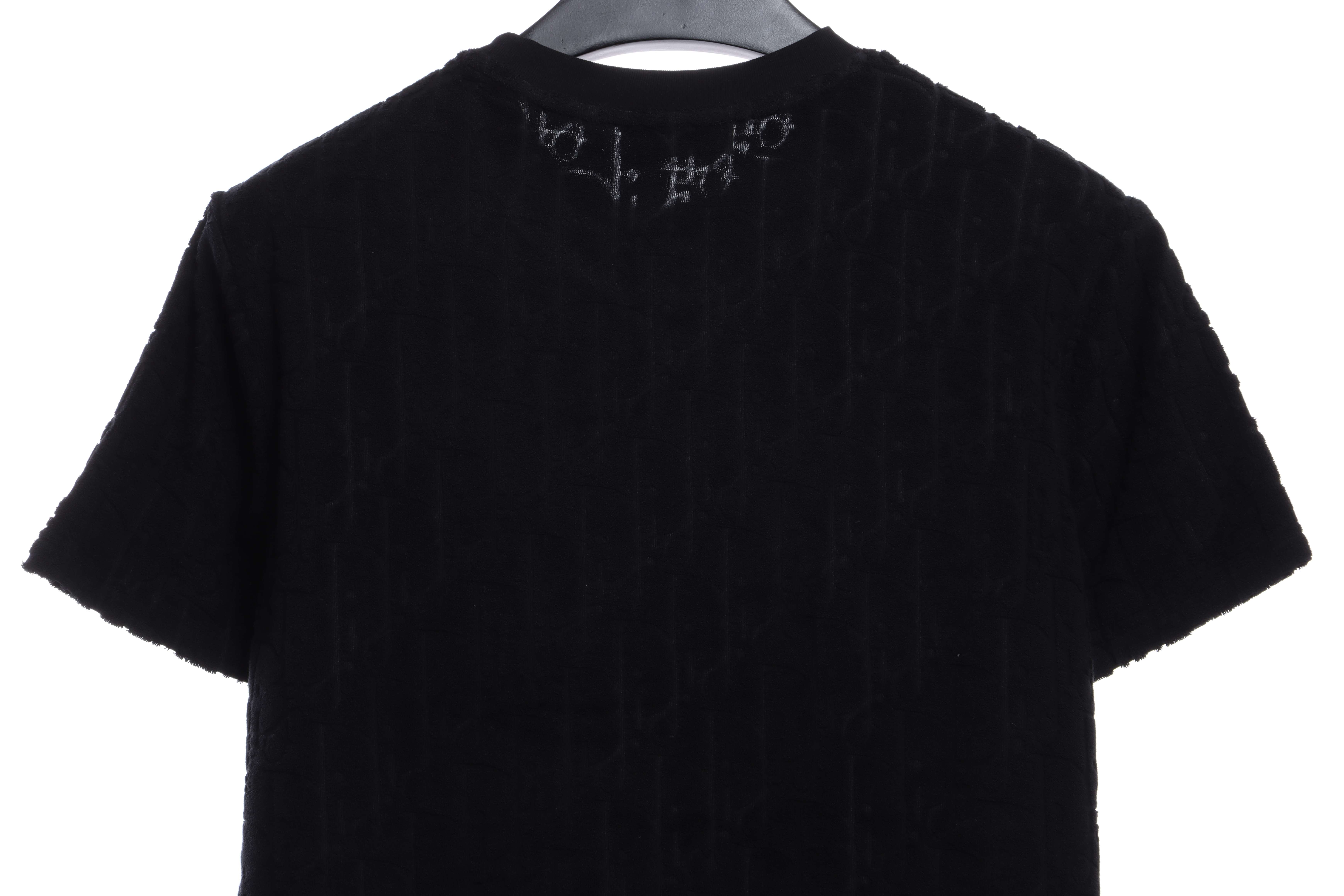 Dior obscure jacquard towelling short sleeve black
