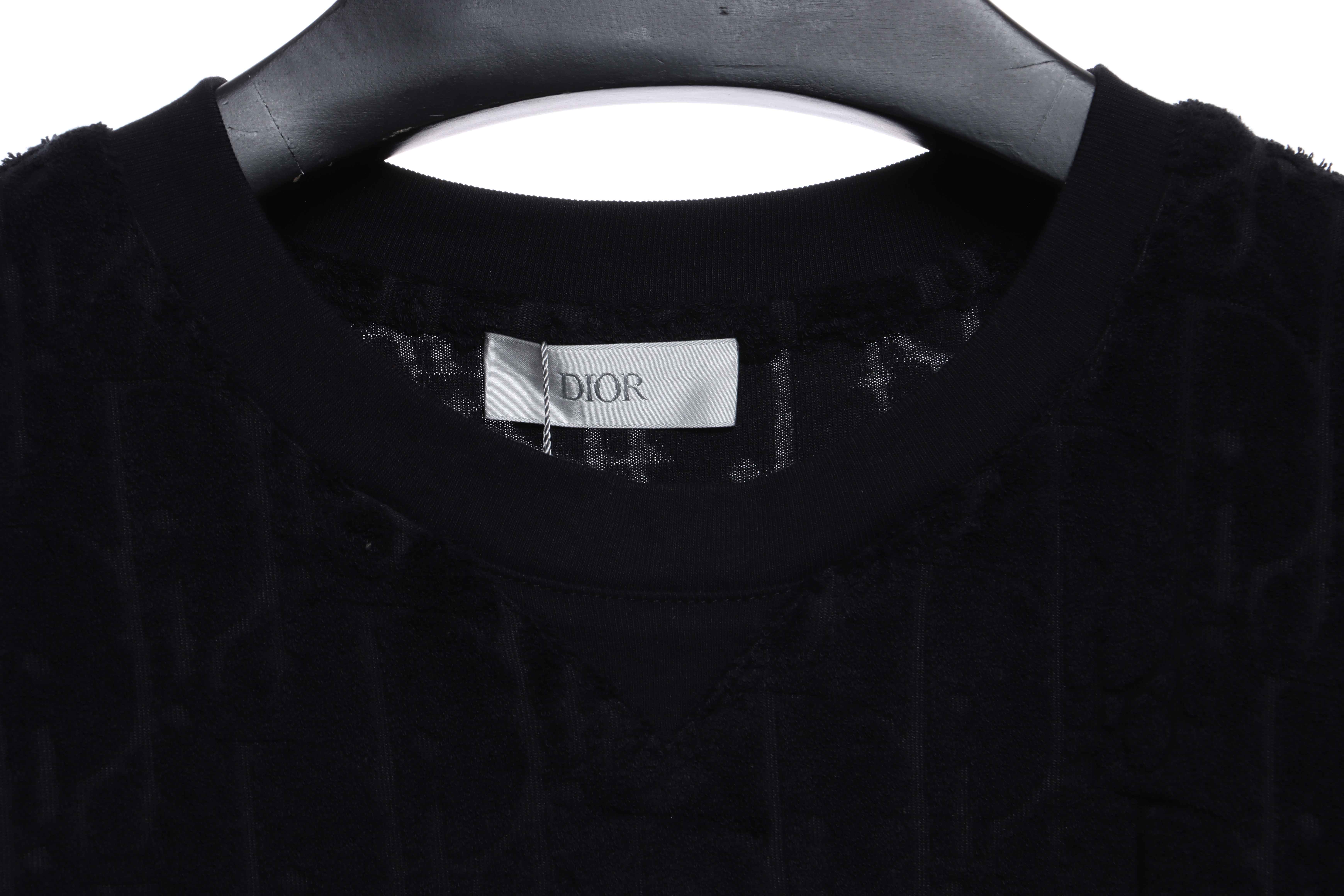 Dior obscure jacquard towelling short sleeve black