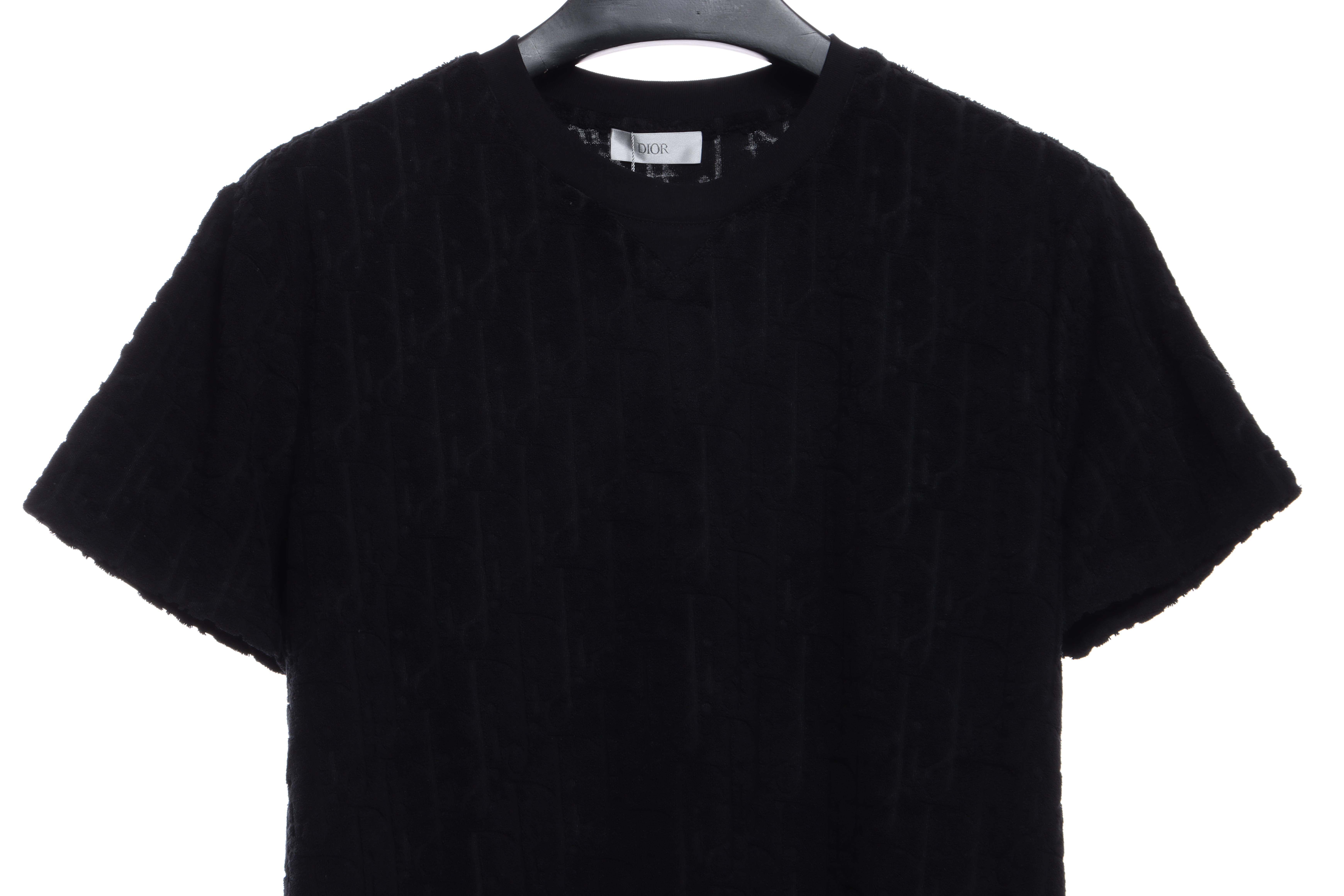Dior obscure jacquard towelling short sleeve black