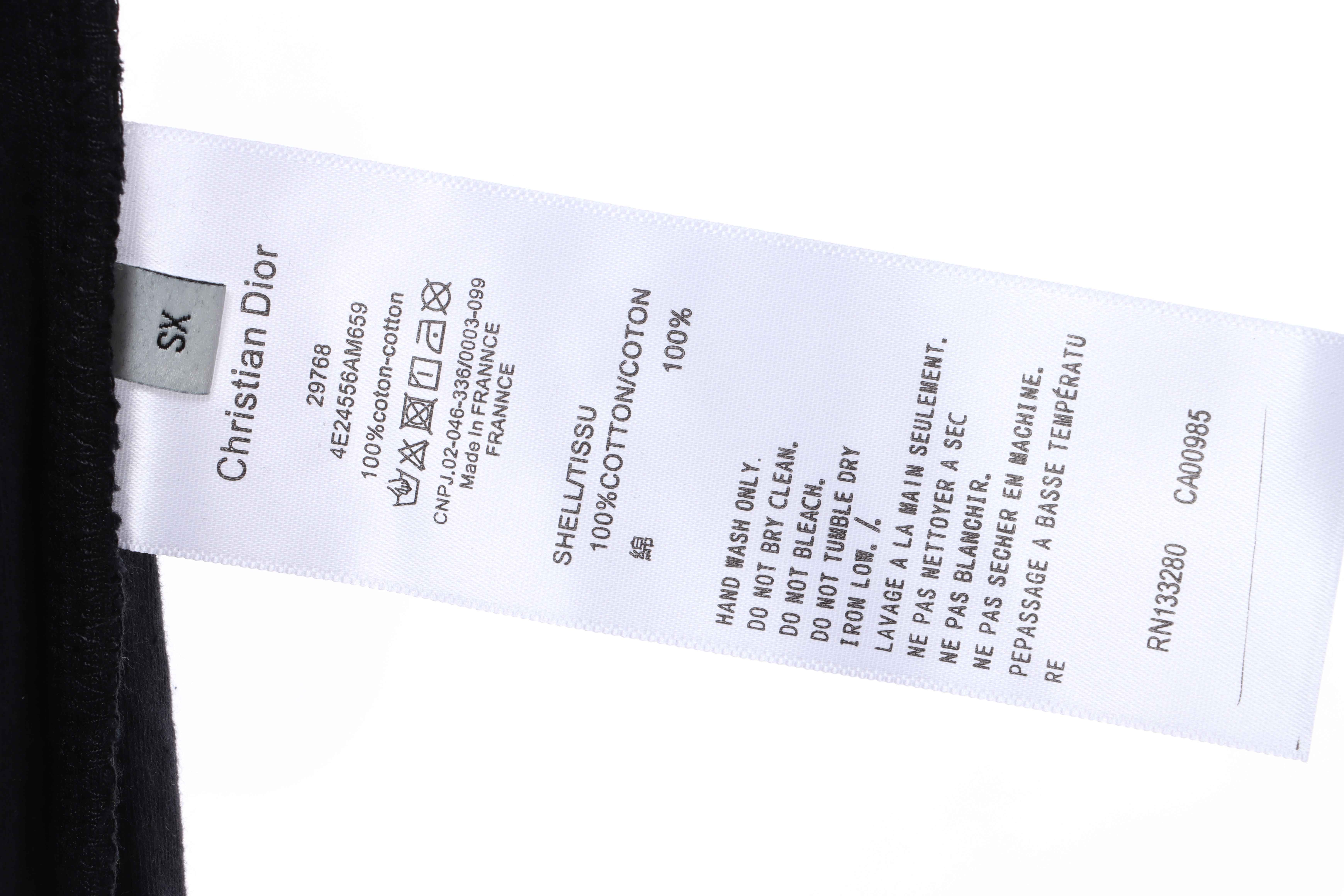 Dior obscure jacquard towelling short sleeve black