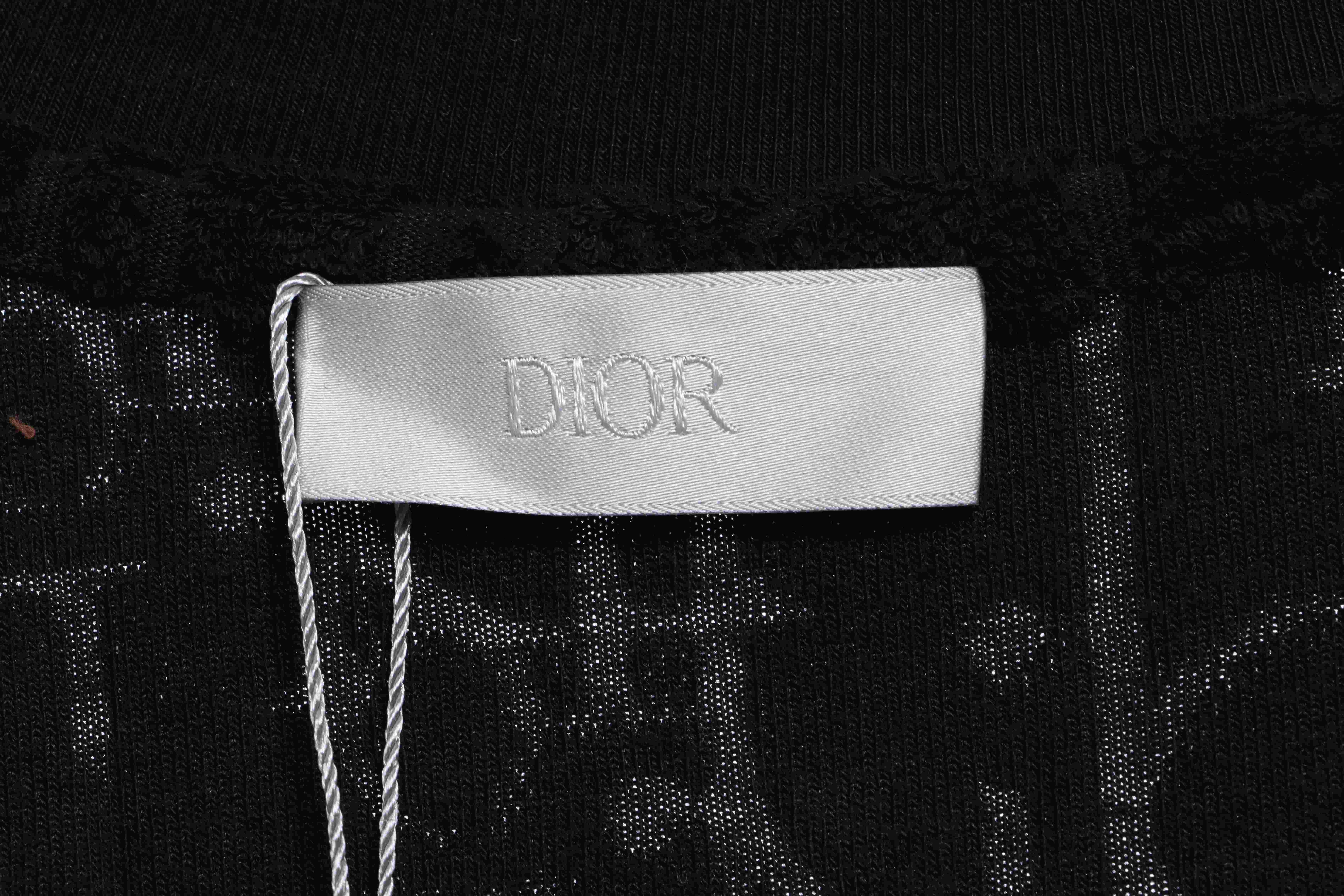 Dior obscure jacquard towelling short sleeve black