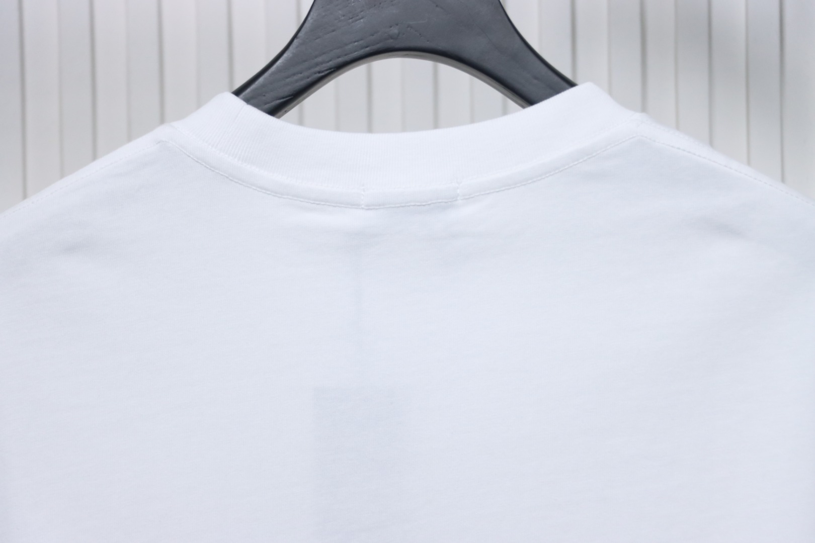 Dior pin embroidered letter logo short sleeve white