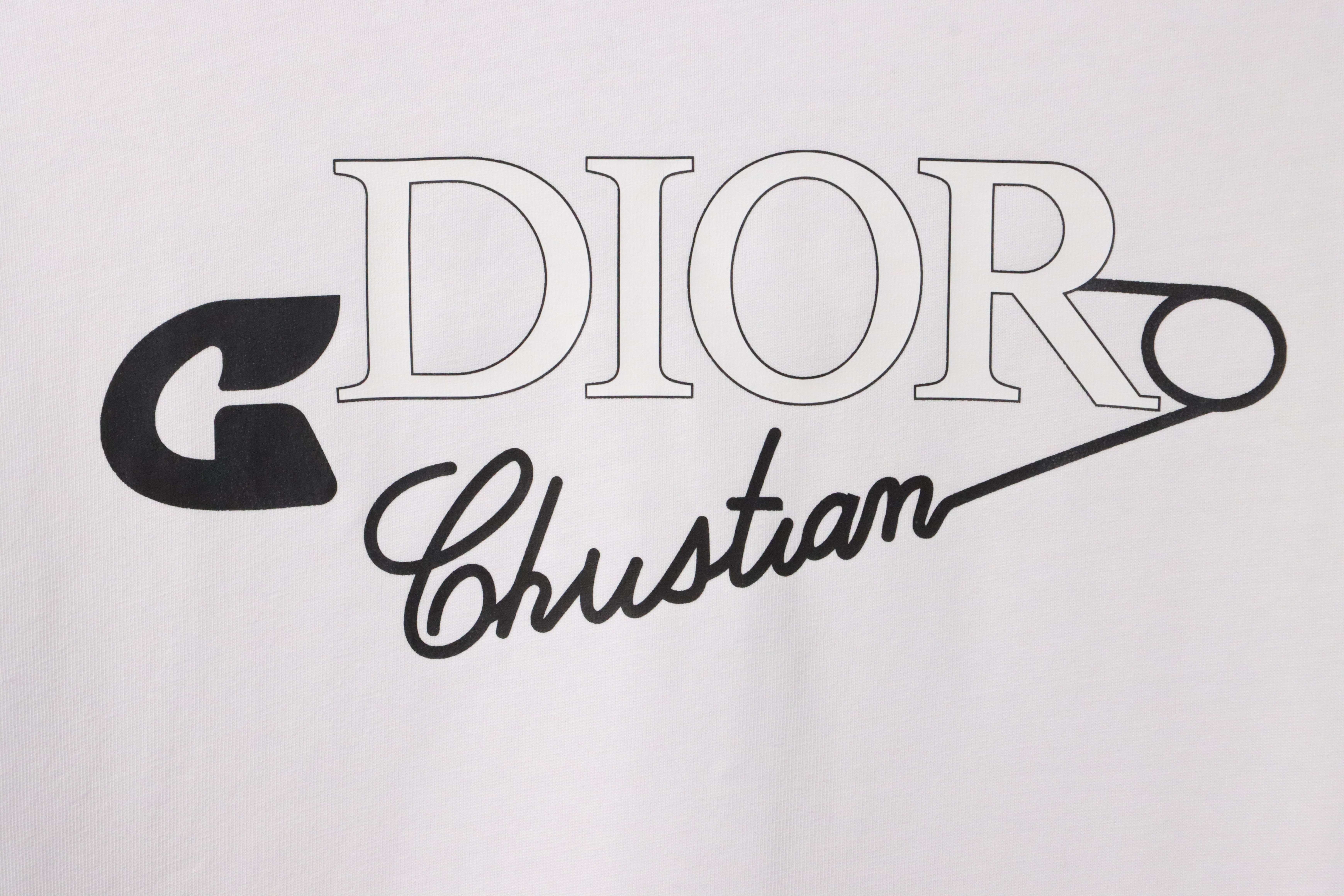 Dior Signature Line Short Sleeve White