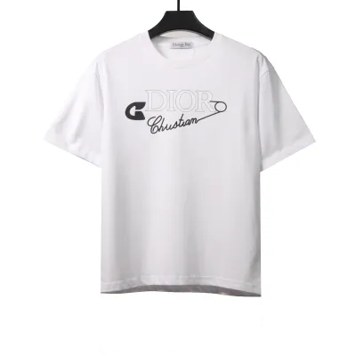 Dior Signature Line Short Sleeve White 01
