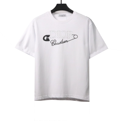 Dior Signature Line Short Sleeve White 01