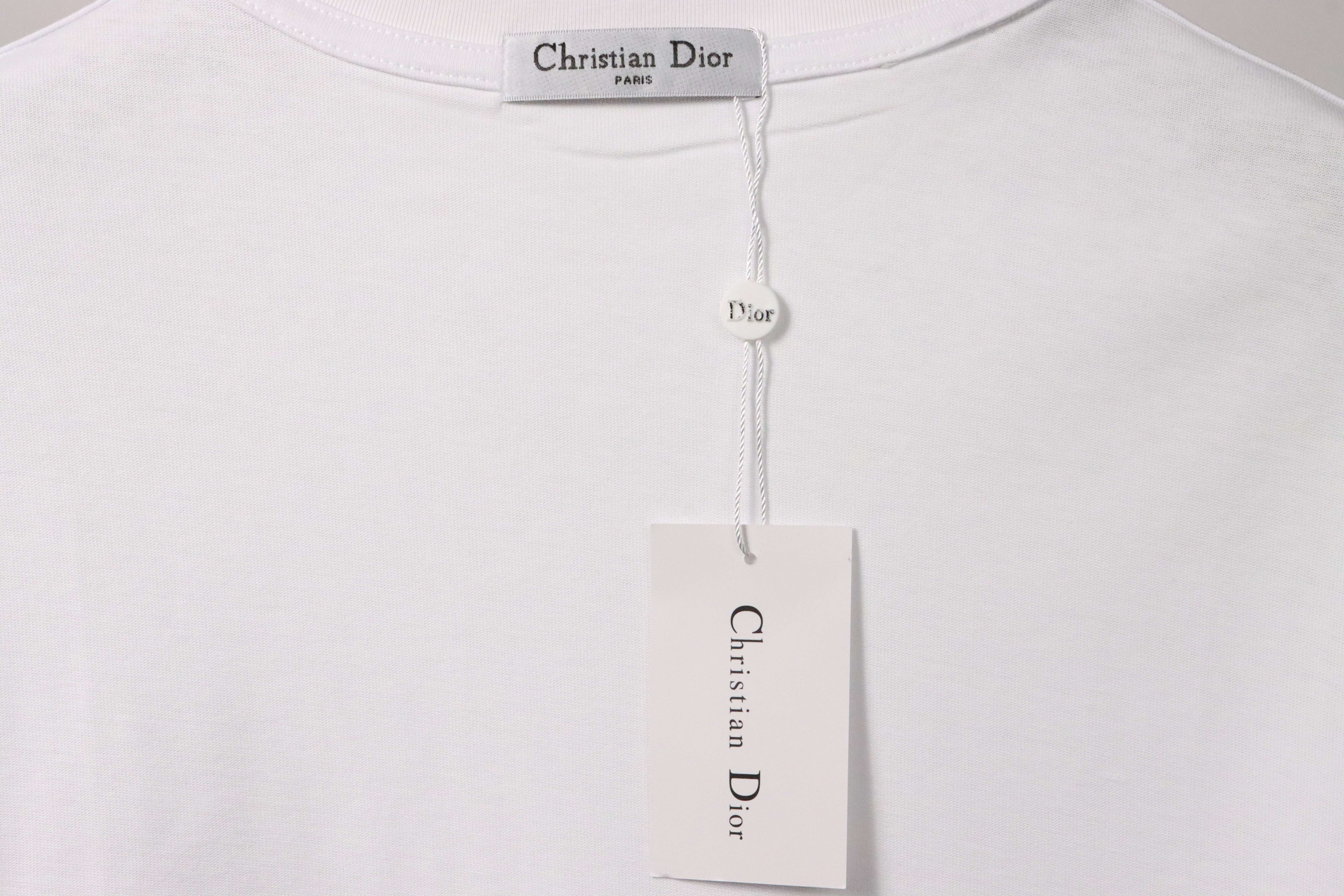 Dior Signature Line Short Sleeve White