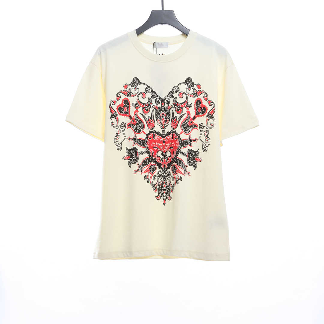 Dior Valentine's Day limited edition heart logo short sleeves