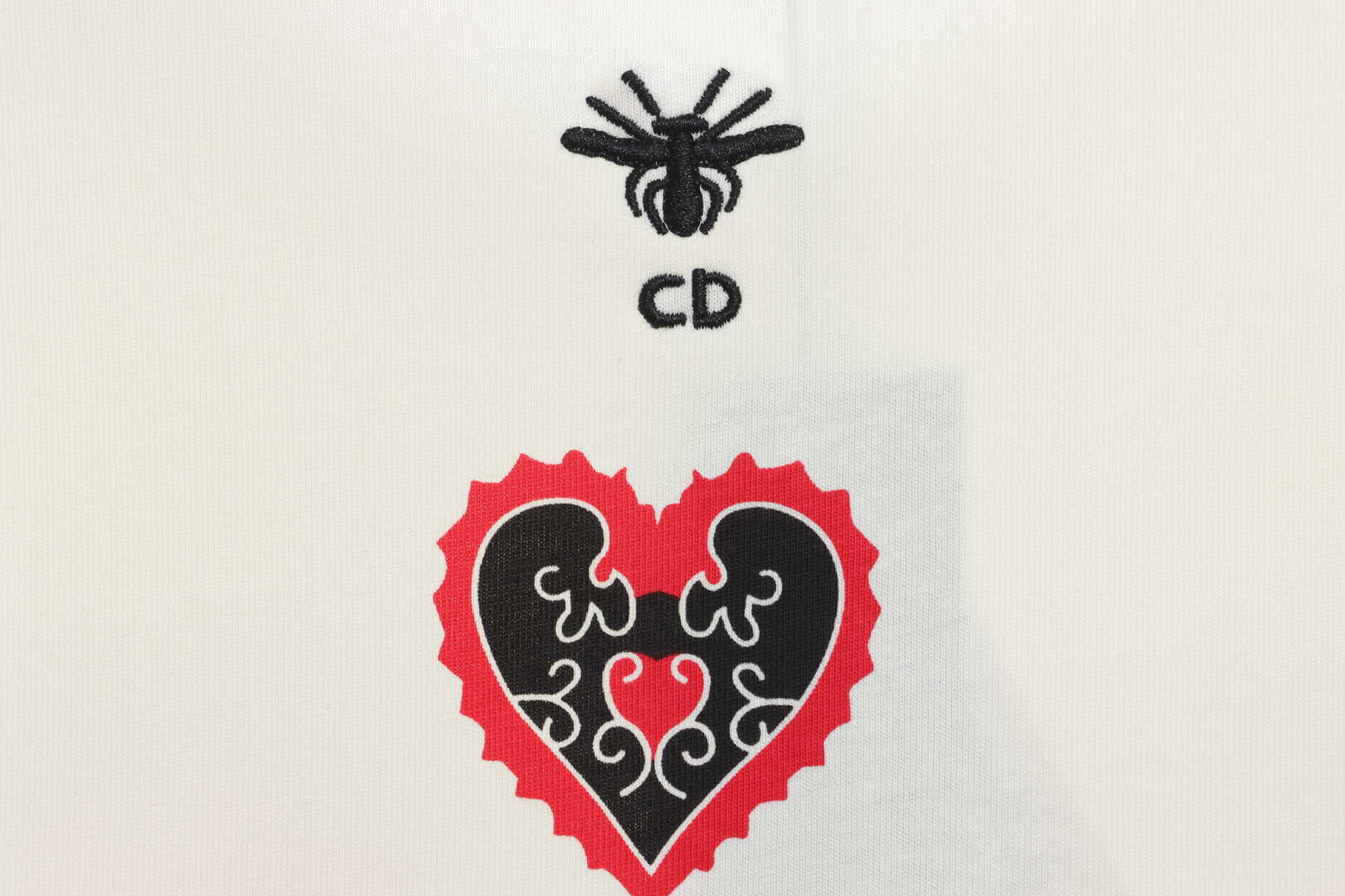 Dior Valentine's Day limited edition heart logo short sleeves