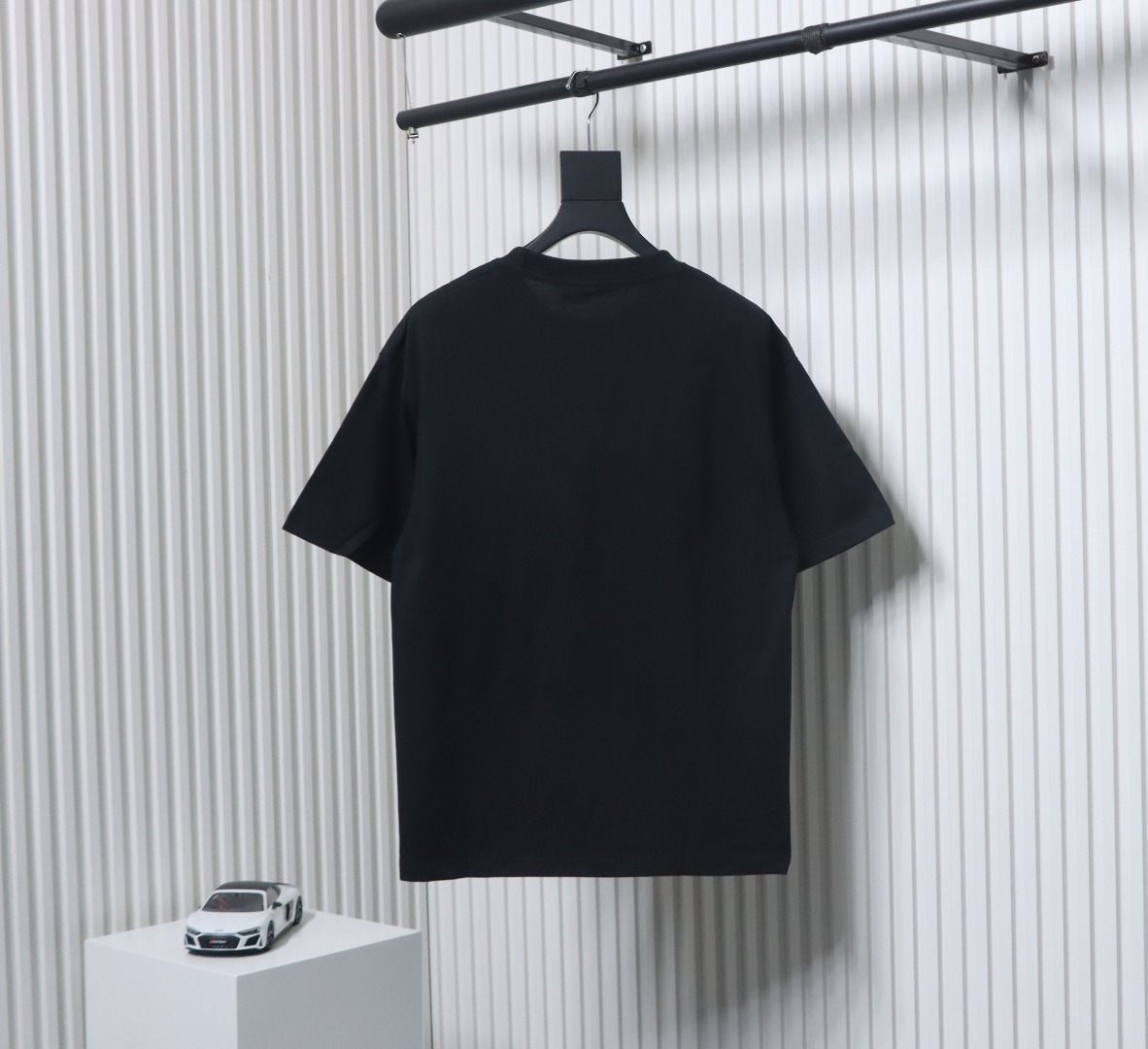 Fendi 25ss FF embroidered logo short sleeve black