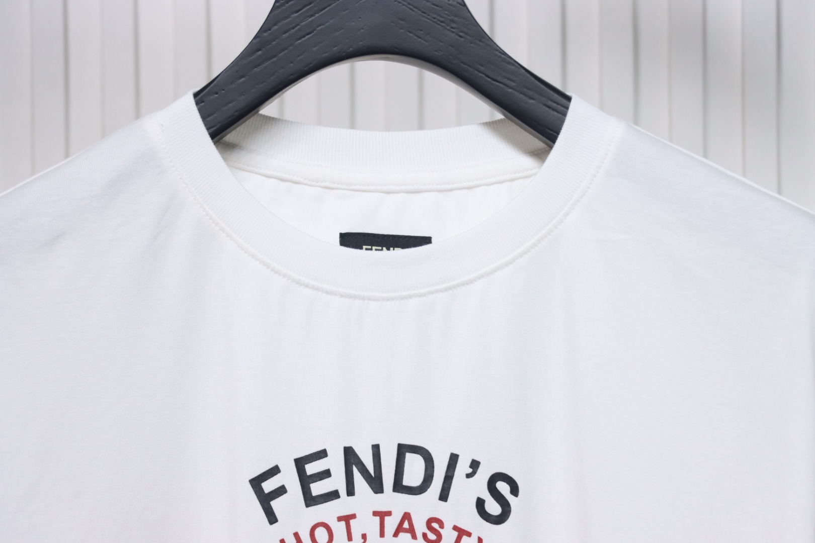 Fendi 25ss French Fries Embroidered Short Sleeve White