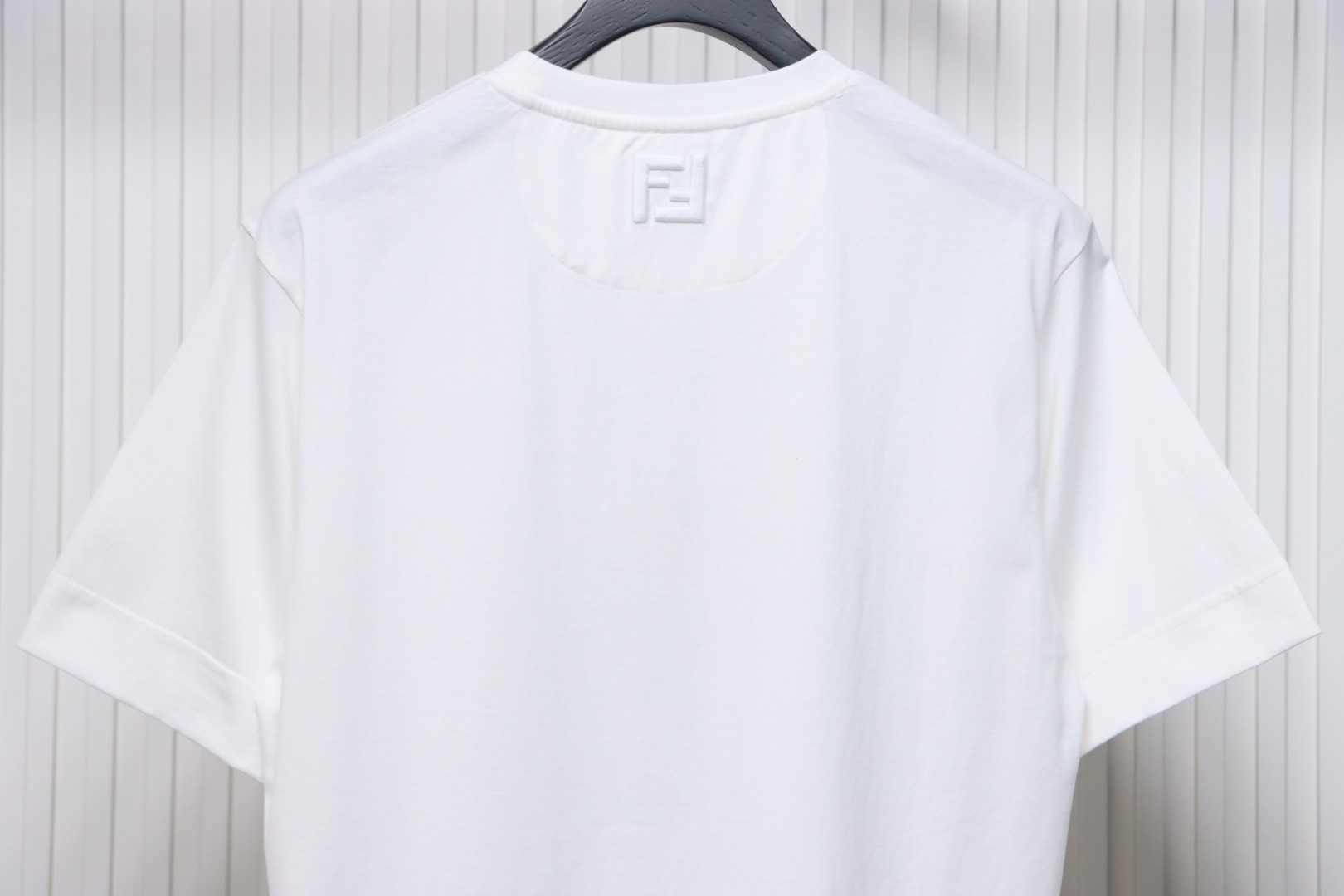 Fendi 25ss French Fries Embroidered Short Sleeve White